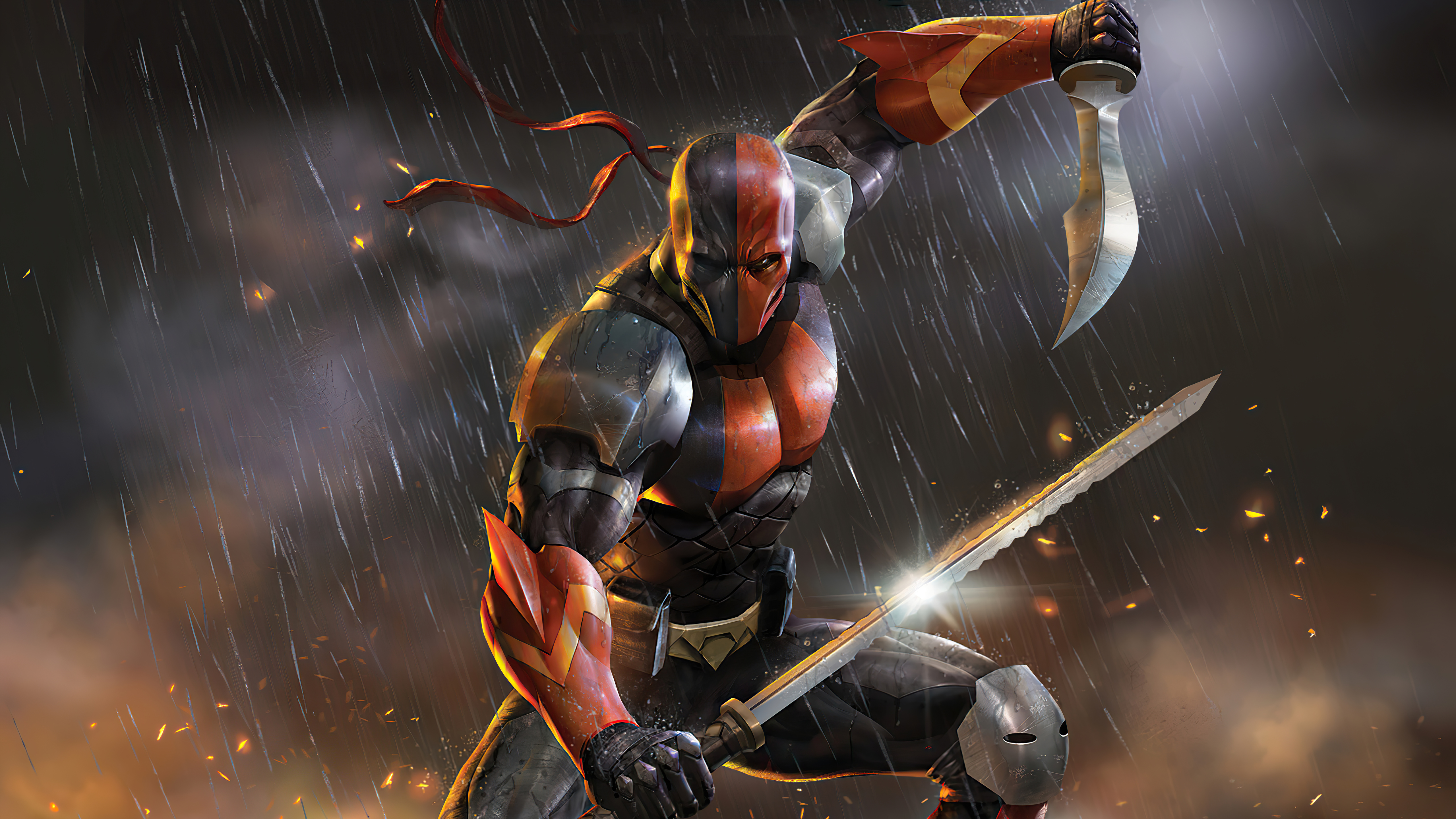 Wallpaper Deathstroke Knights and dragons