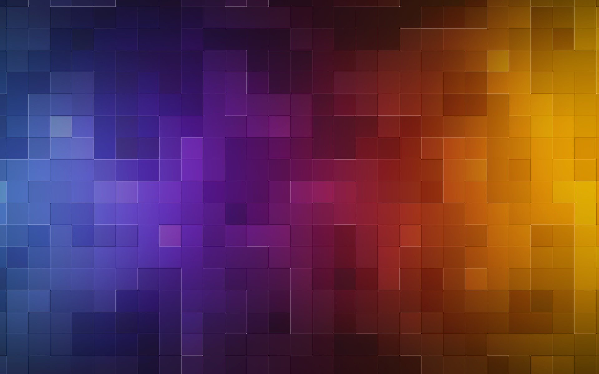 Wallpaper Gradient pixelated from blue to orange