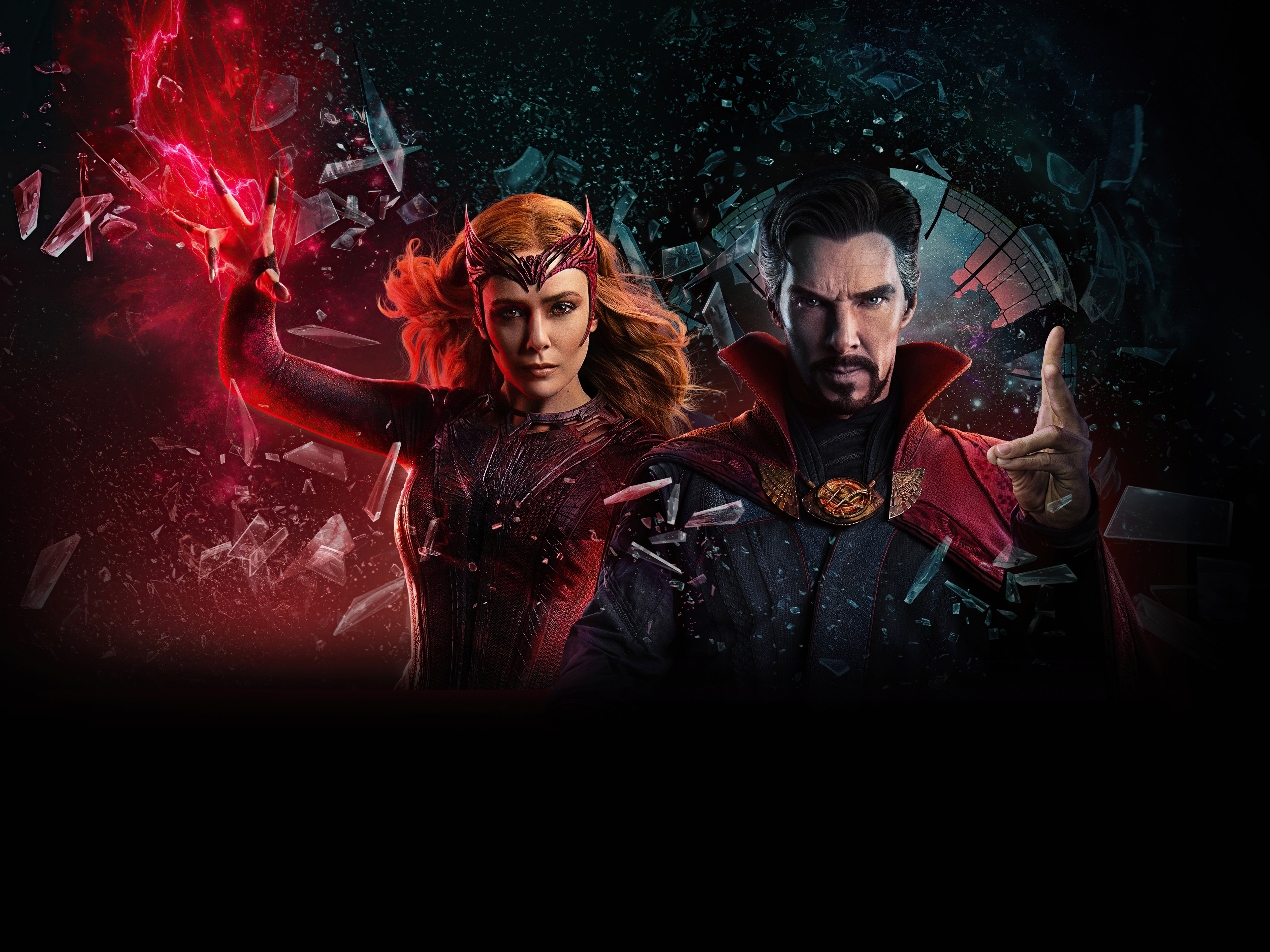 Wallpaper Doctor Strange and Scarlet Witch in Multiverse of Madness