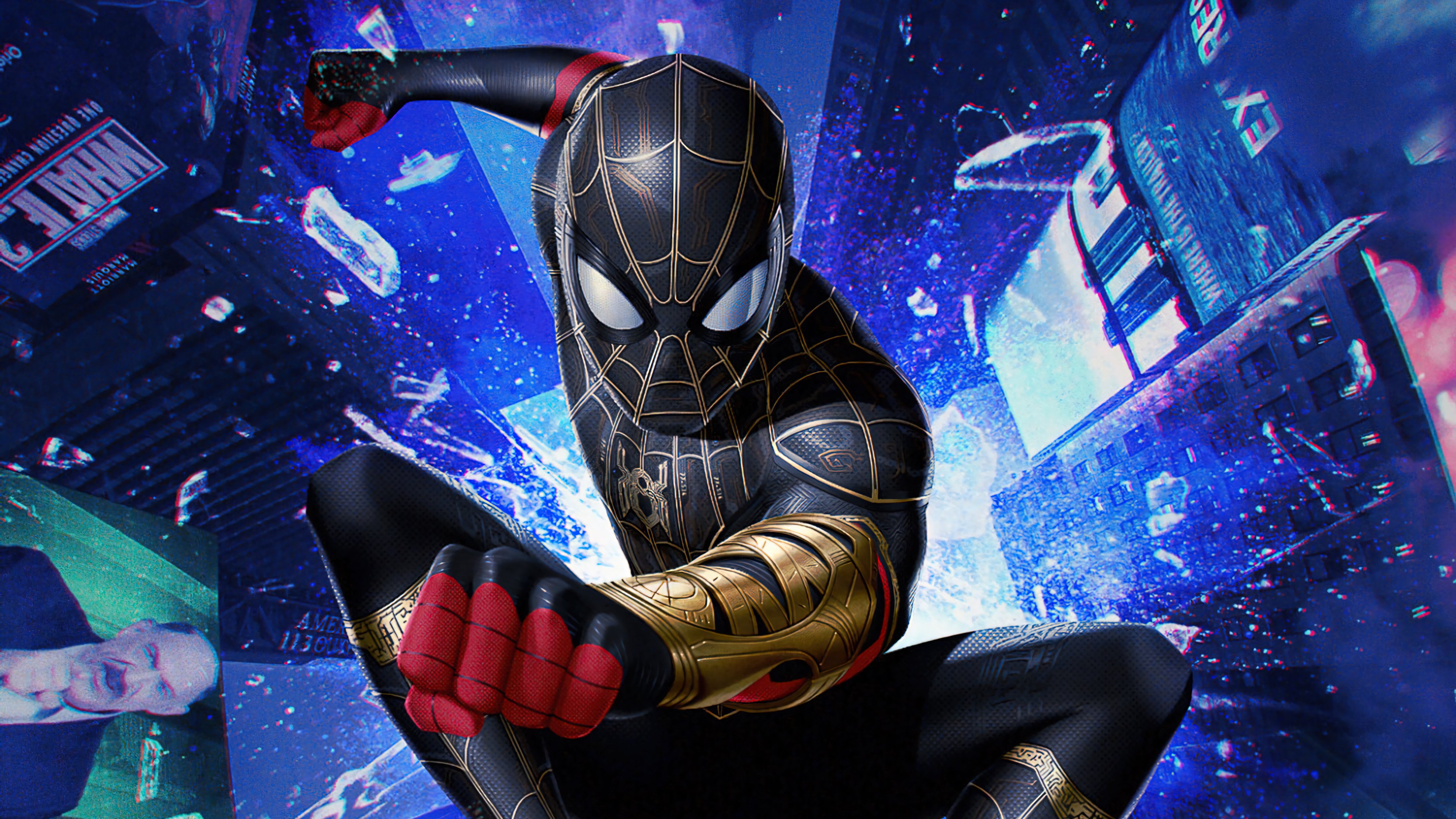 Wallpaper Spider Man with black suit Digital Art