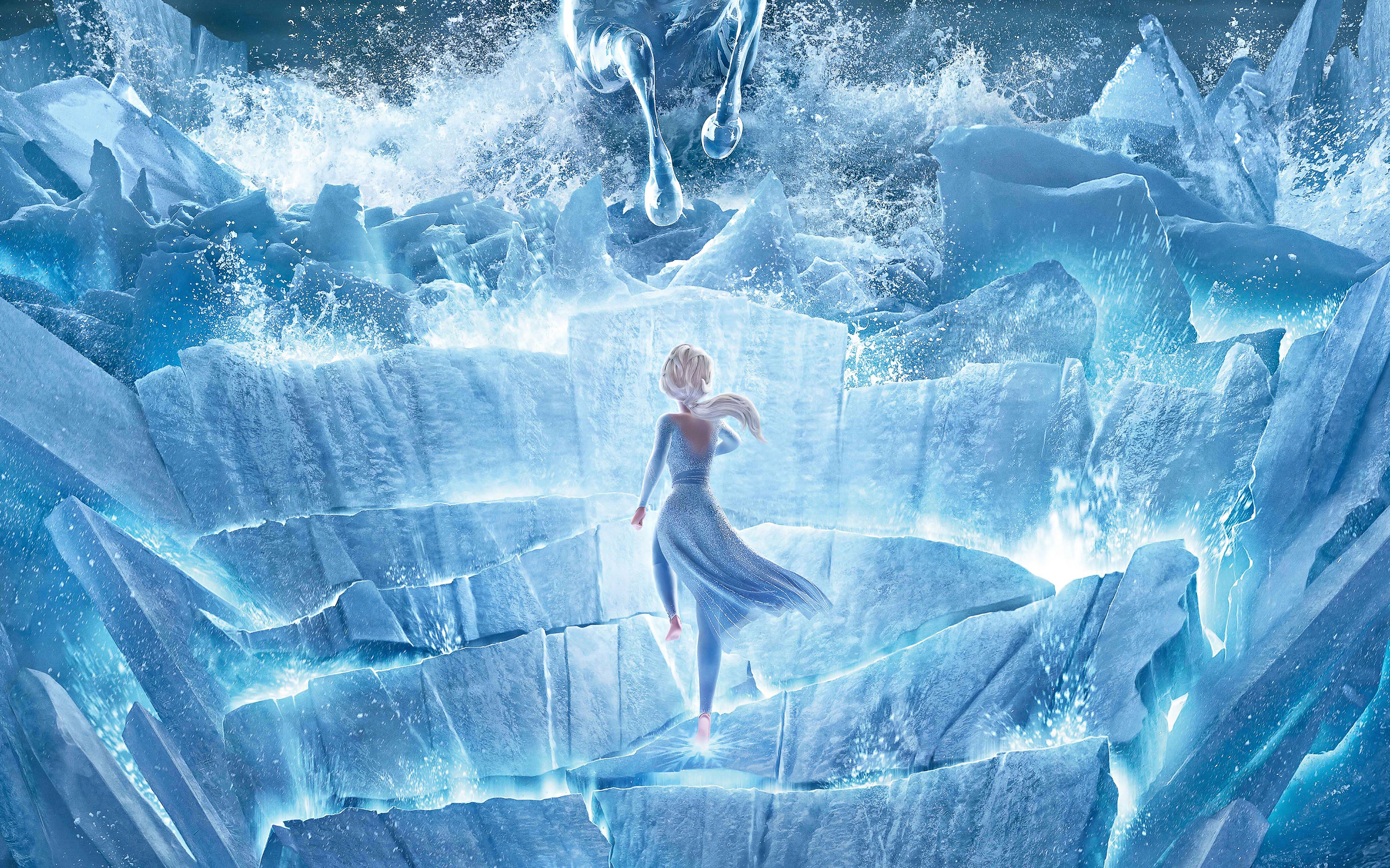 Wallpaper Elsa in Ice Castle