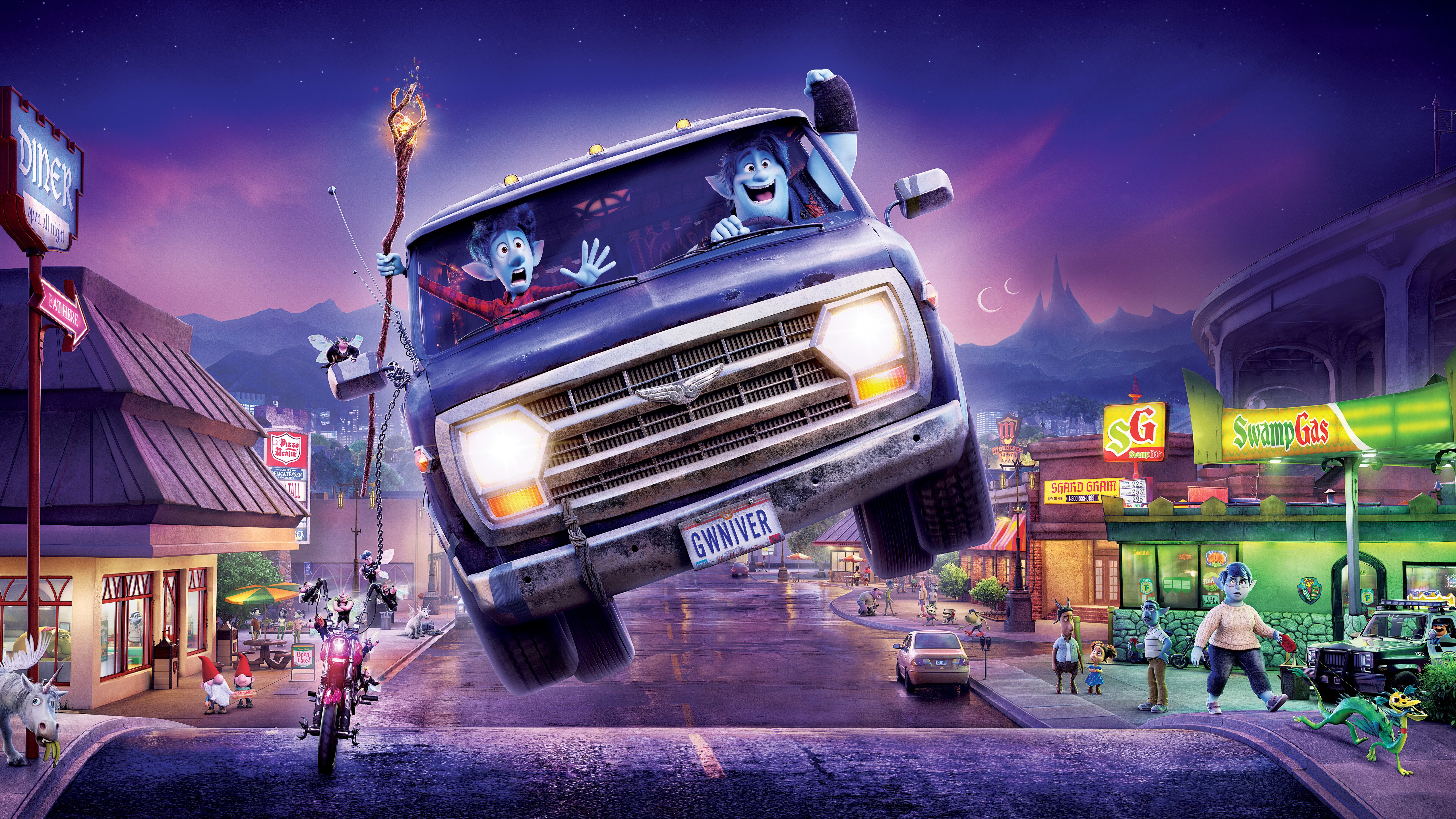 Wallpaper Scene from Onward Pixar
