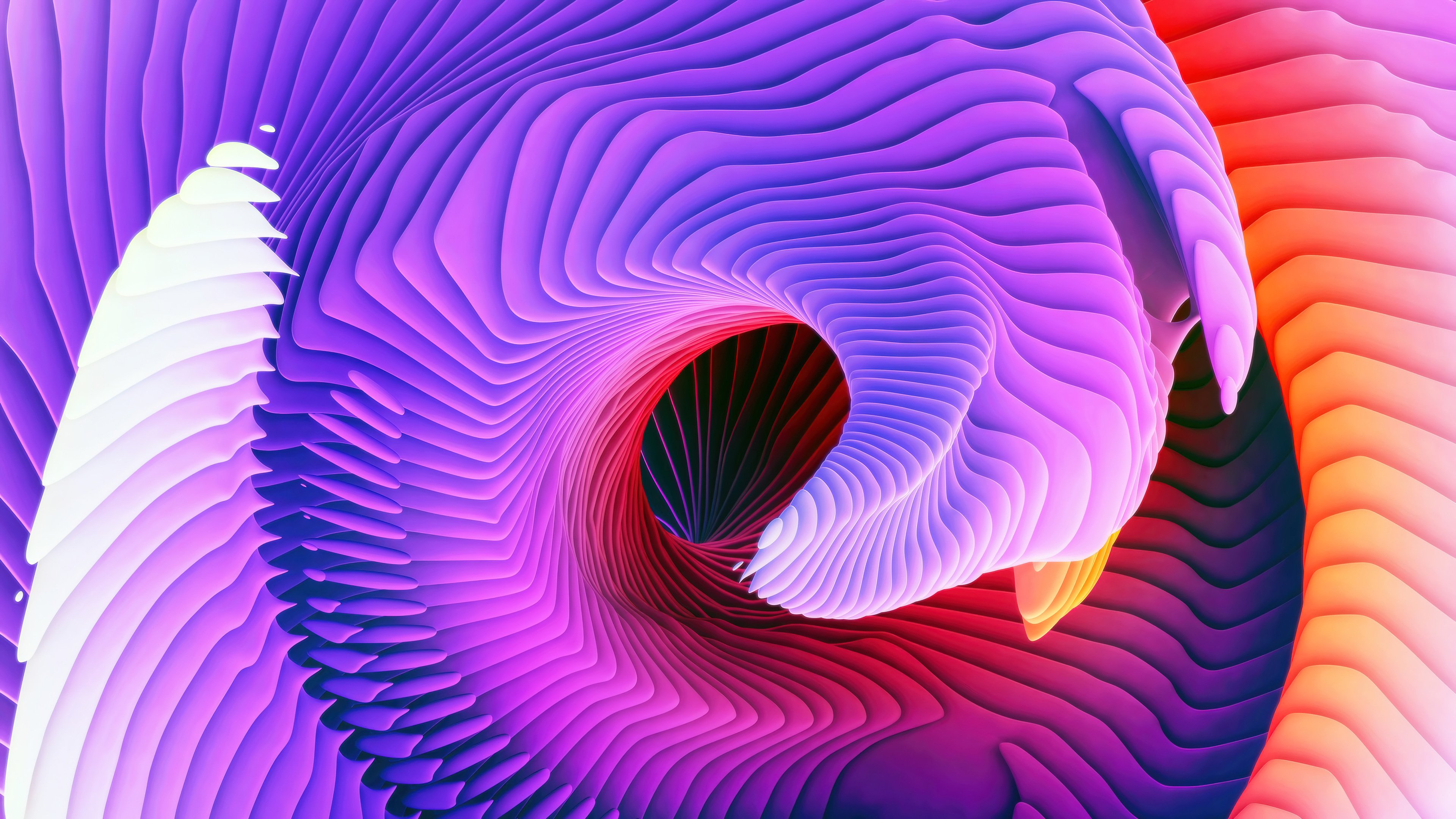 Fondos de pantalla Espiral colorido Abstracto MacOS