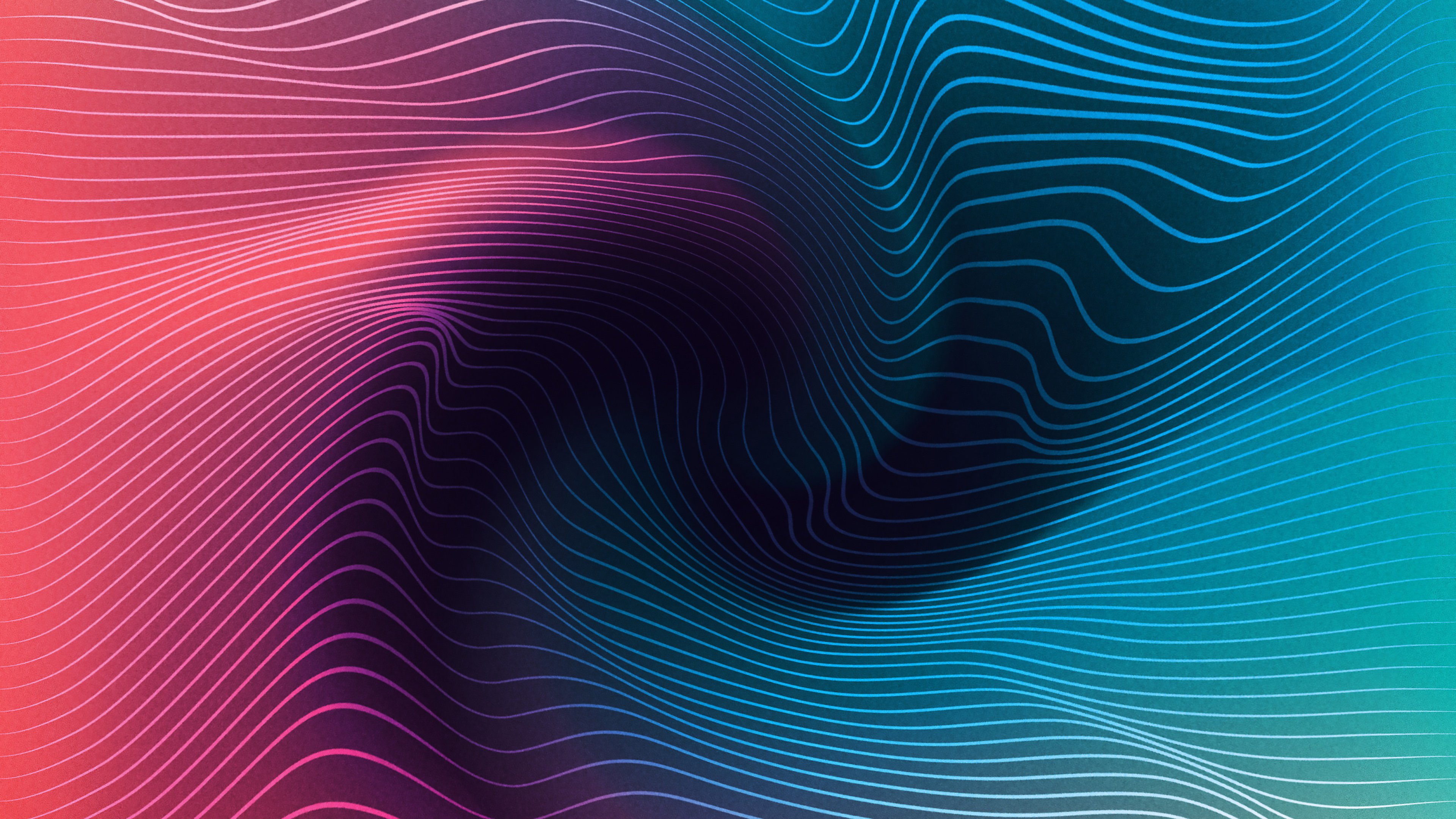 Fondos de pantalla Espiral deformada en rosa y azul