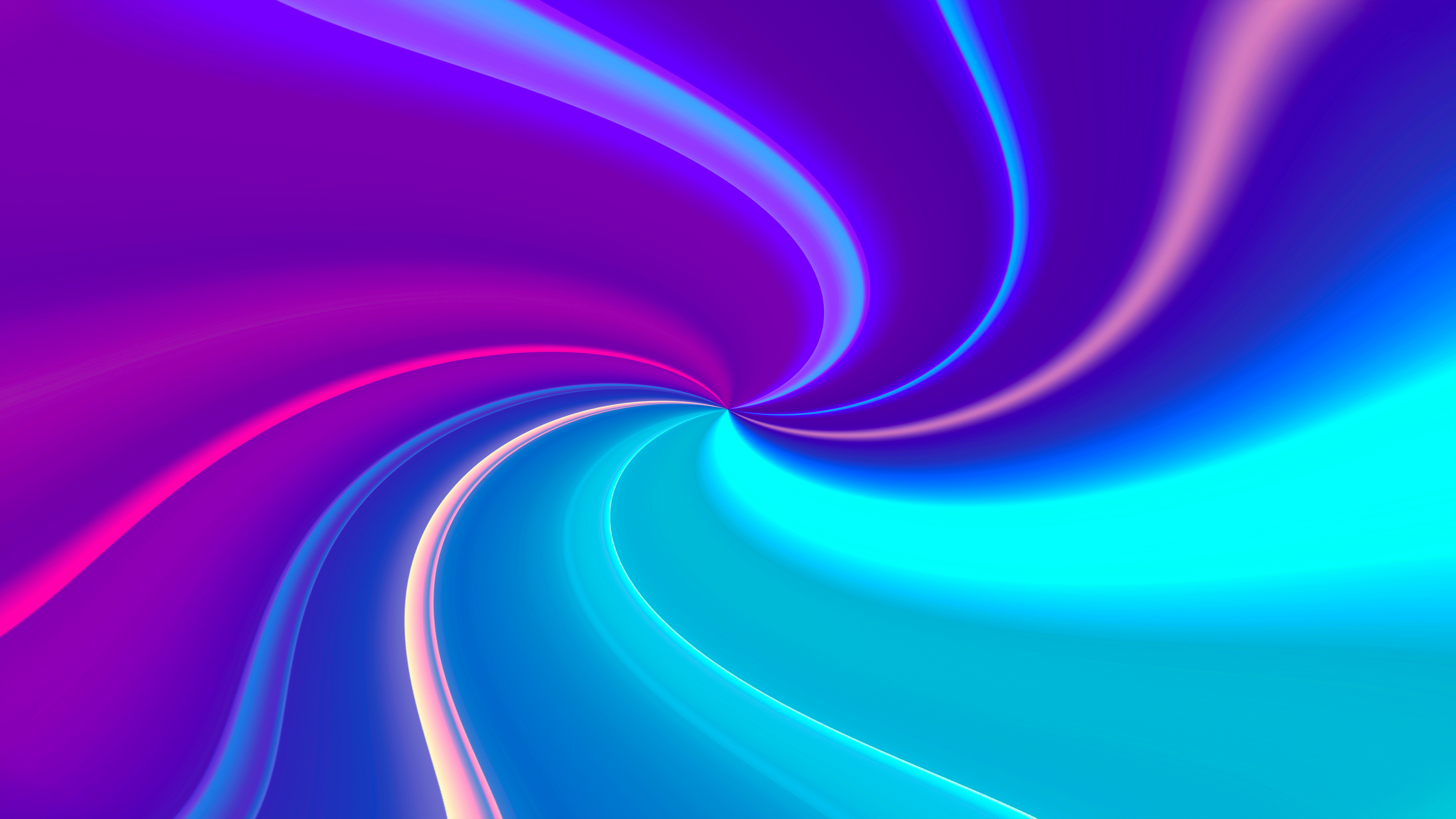 Wallpaper Neon spiral blue and purple