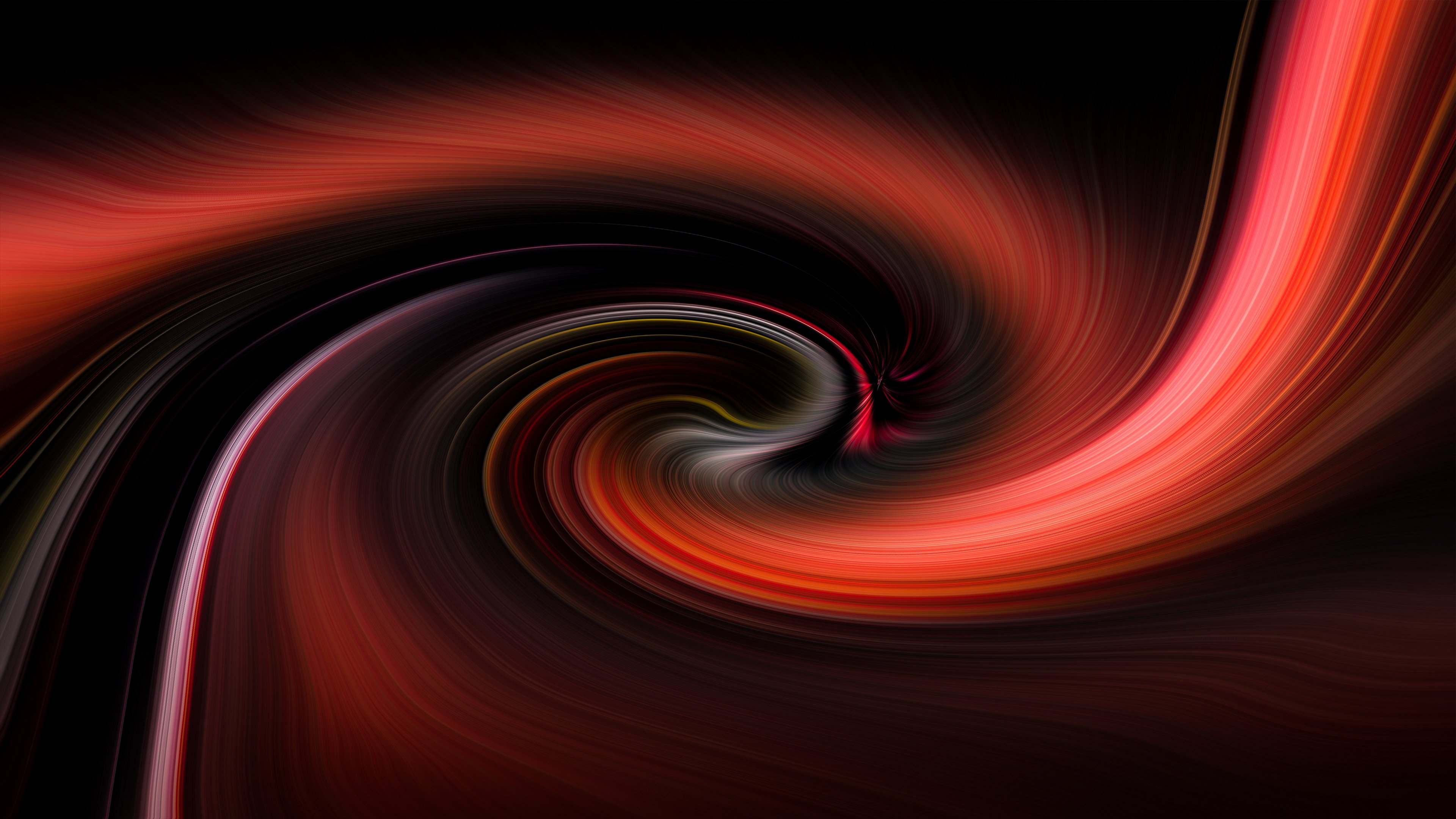 Wallpaper Red spiral in motion