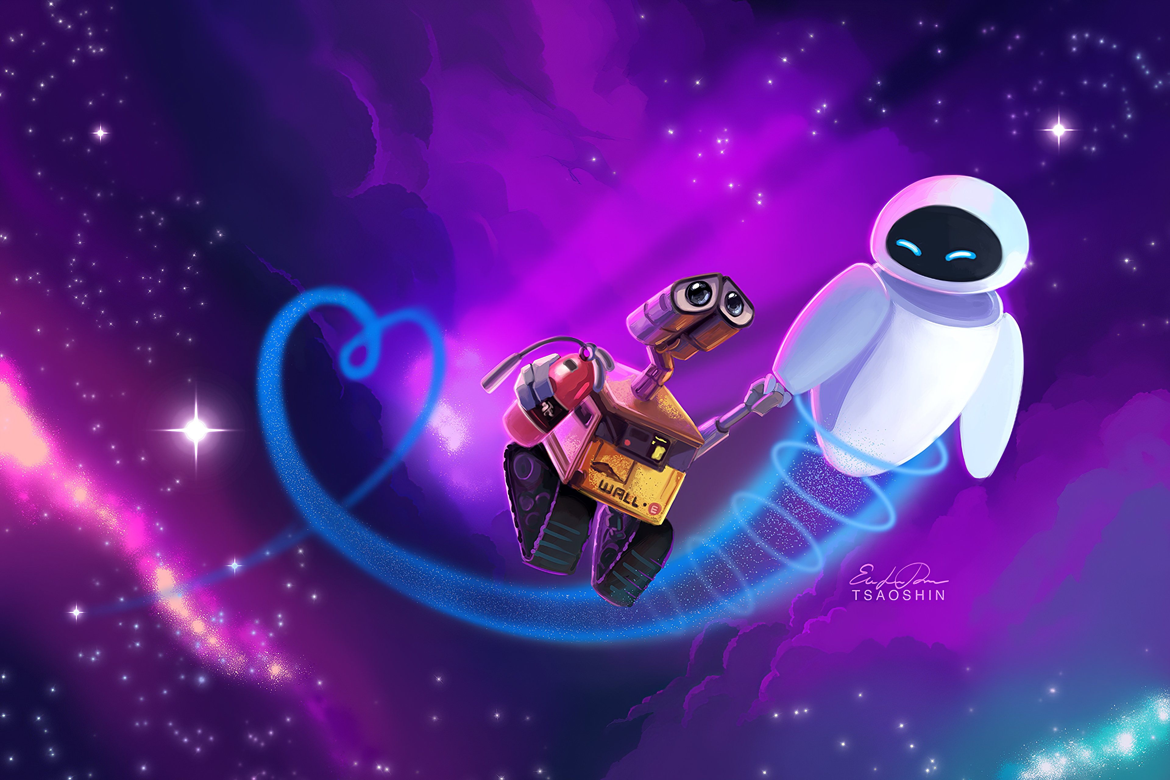 Wallpaper Eve and Wall E
