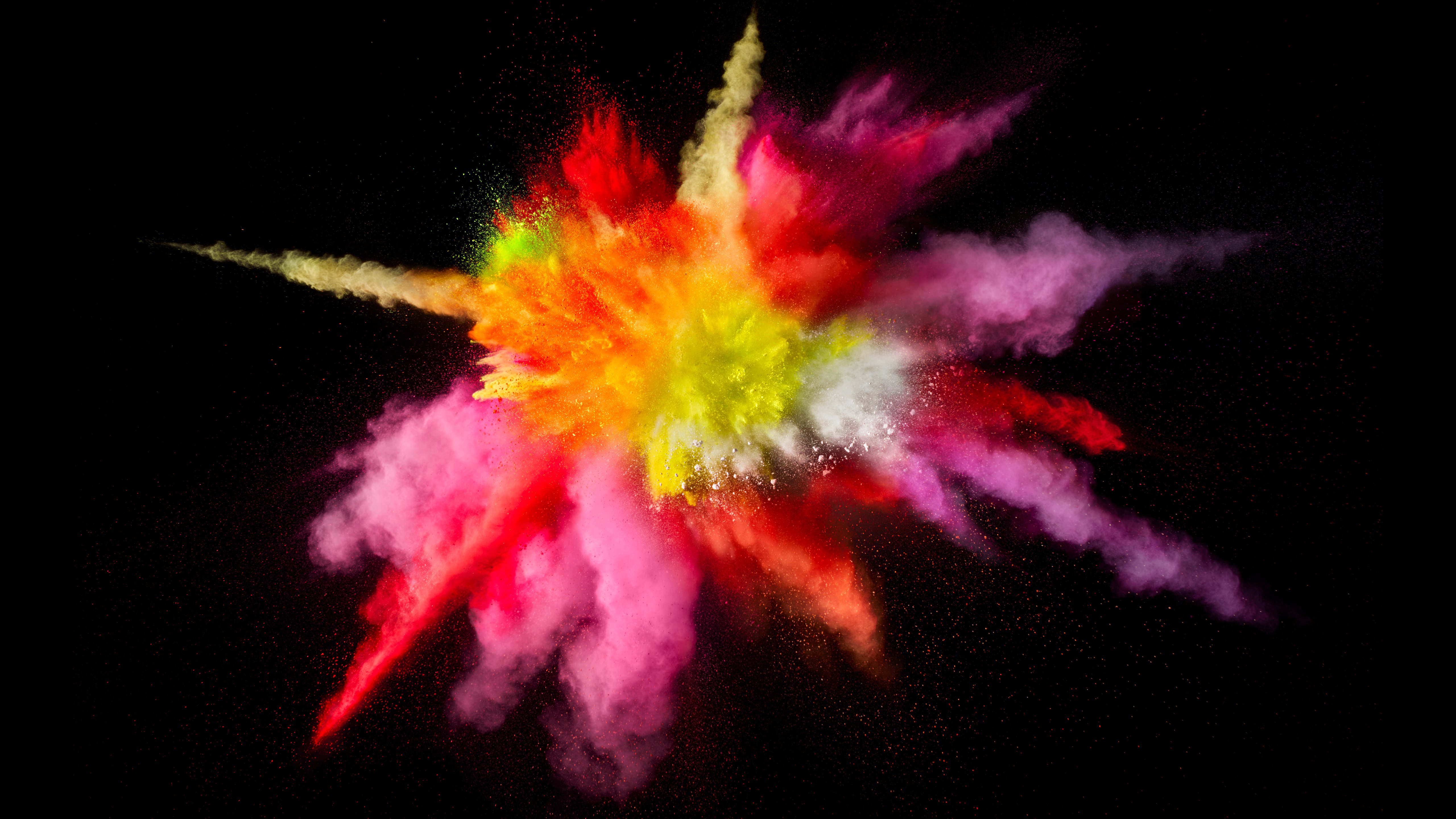 Wallpaper Explosion colored dust and smoke
