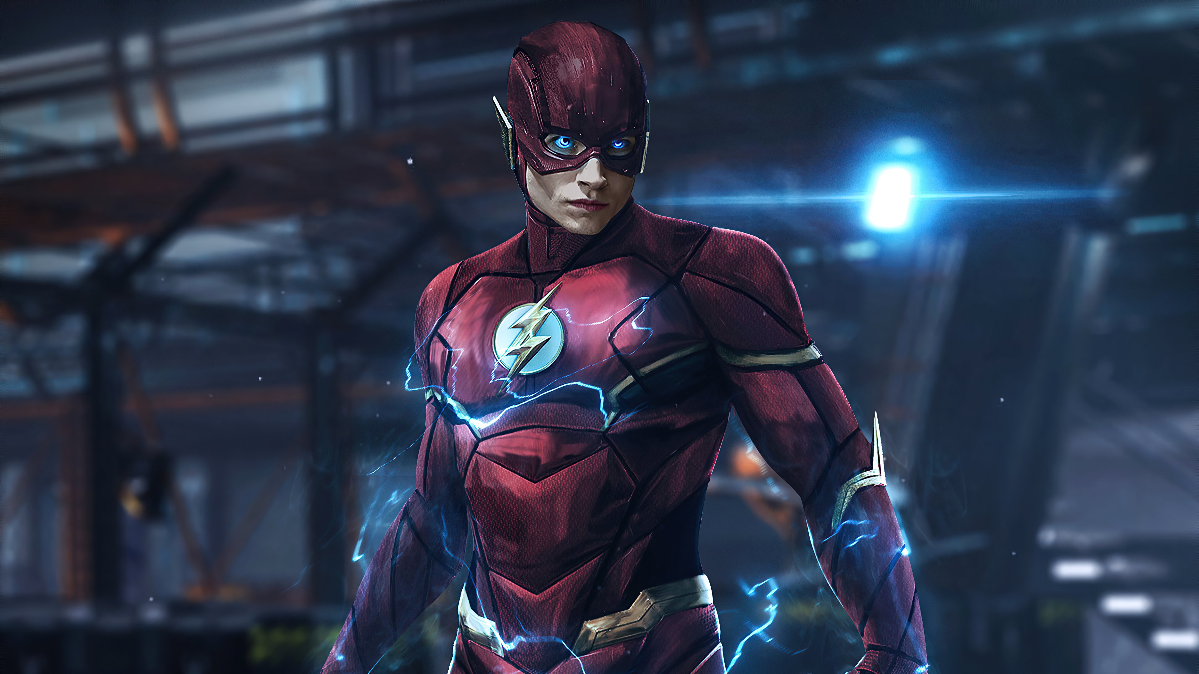 Wallpaper Ezra Miller as The Flash