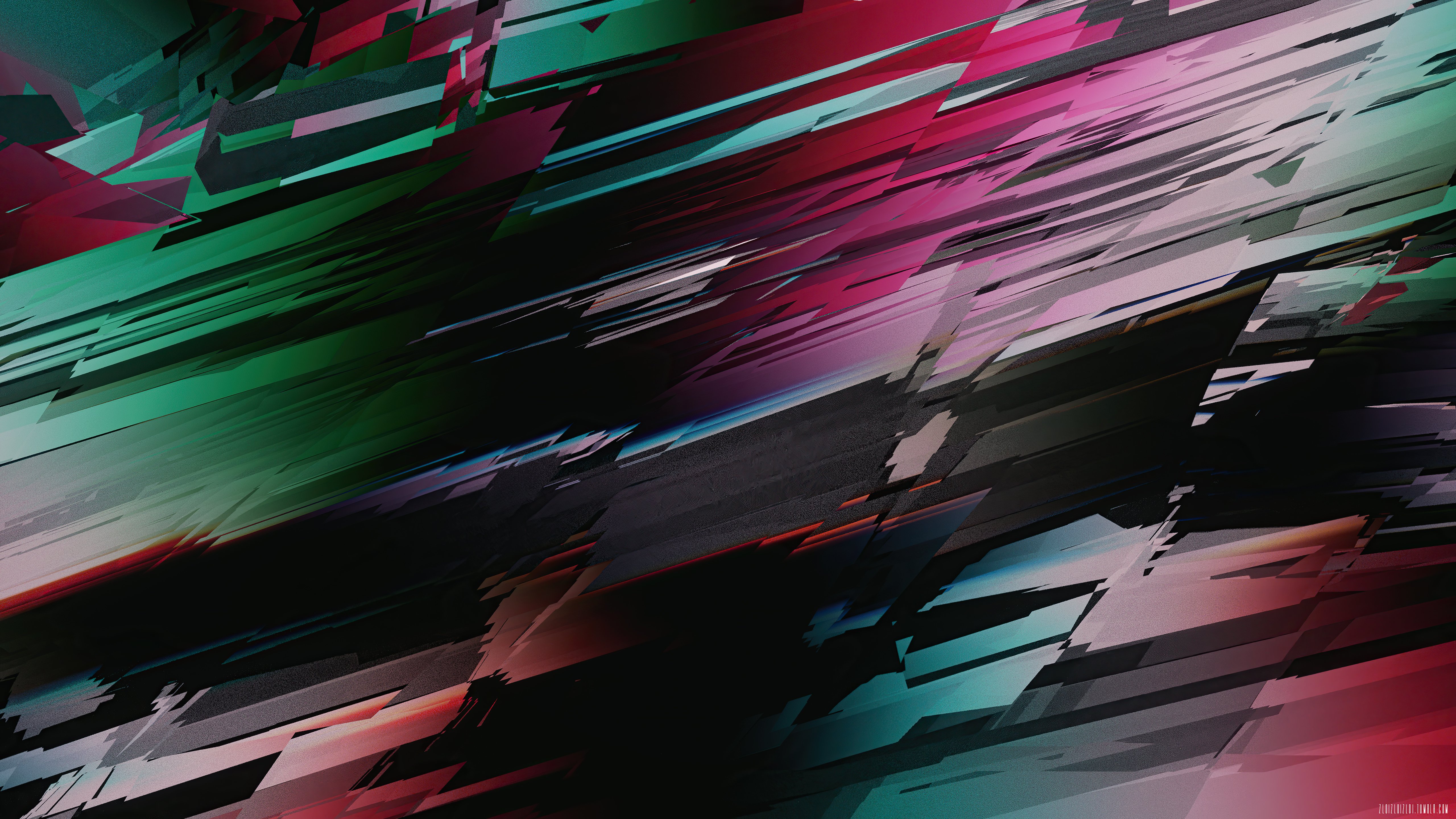Wallpaper Glitch Abstract