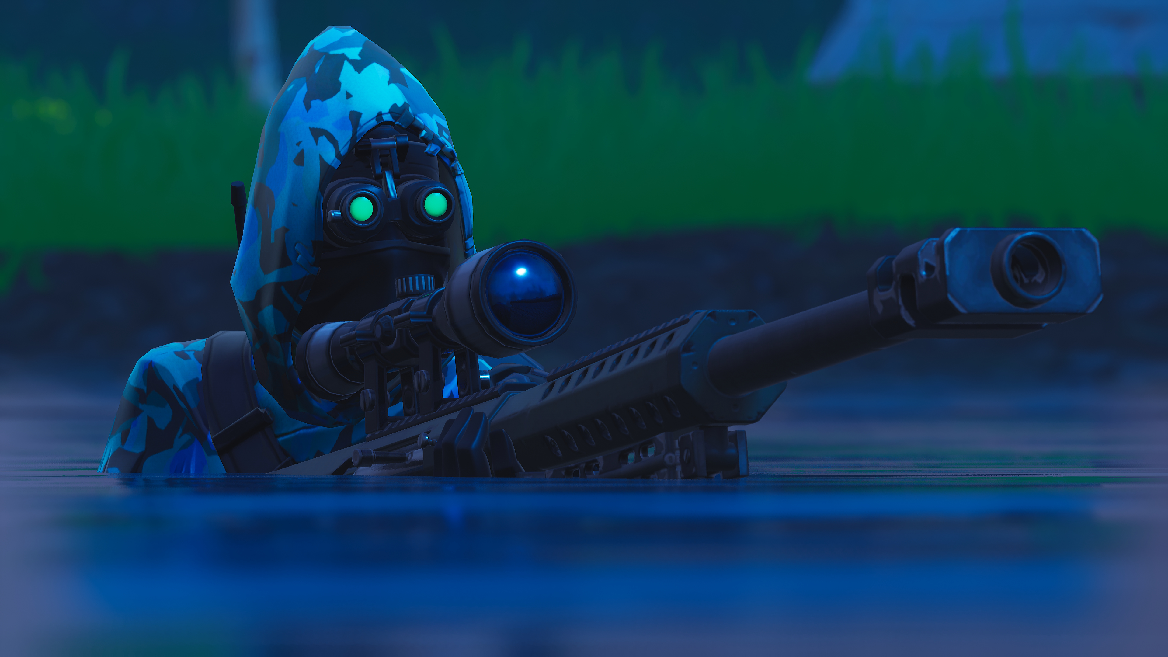 Wallpaper Fortnite Insight with Sniper Rifle