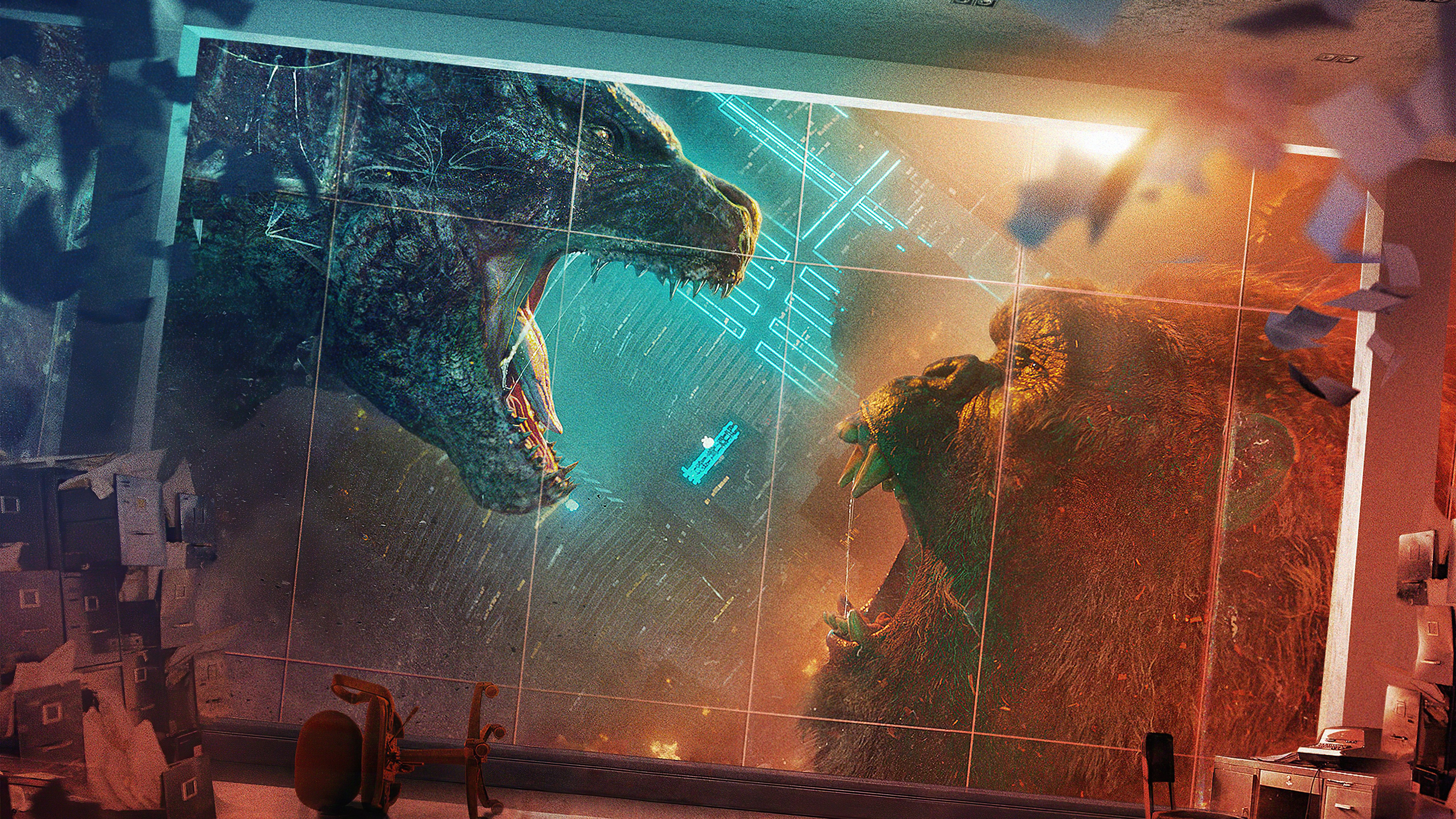 Wallpaper Godzilla vs Kong Movie poster