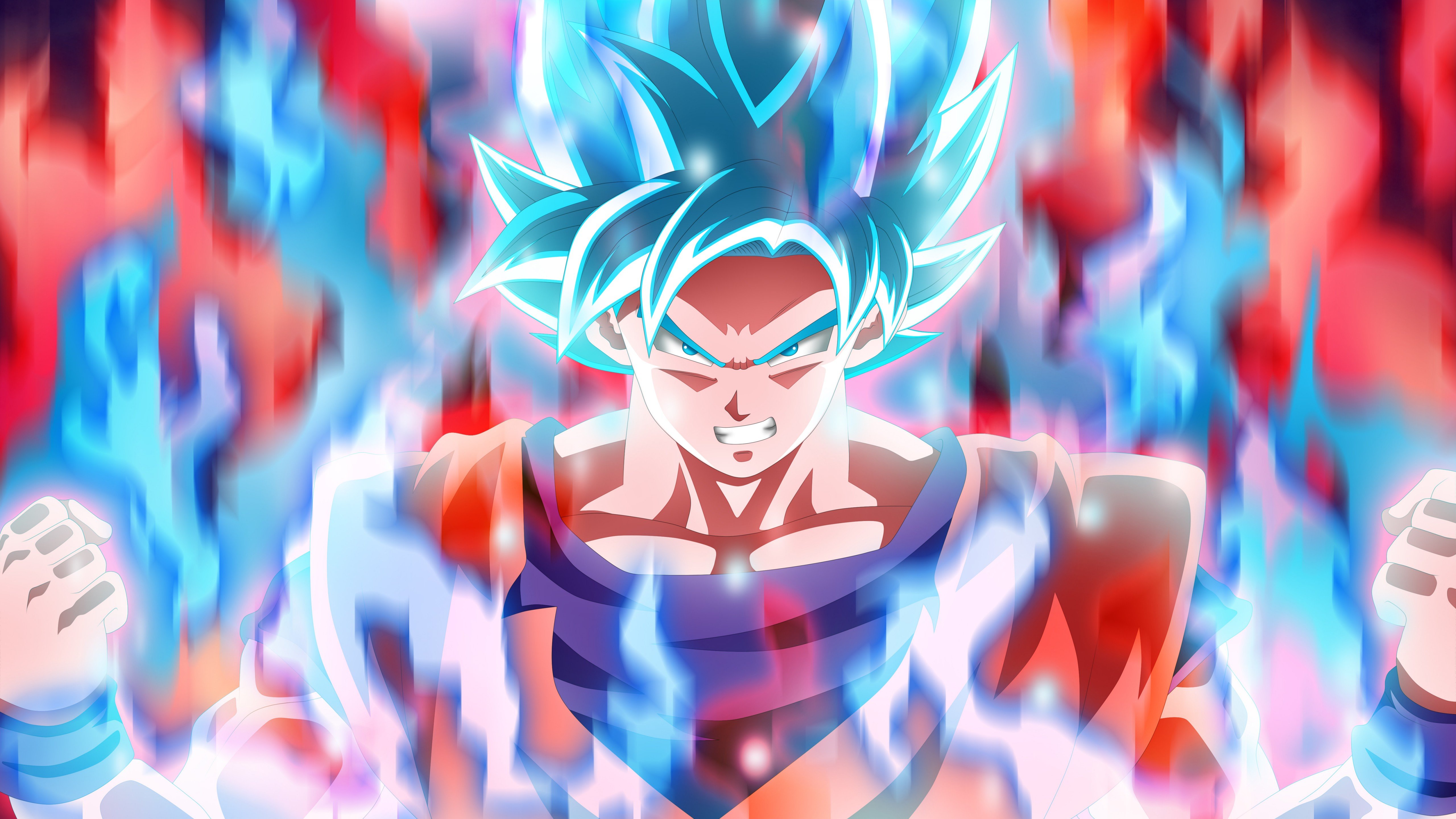 Anime Wallpaper Goku Super Saiyan Blue from Dragon Ball Super