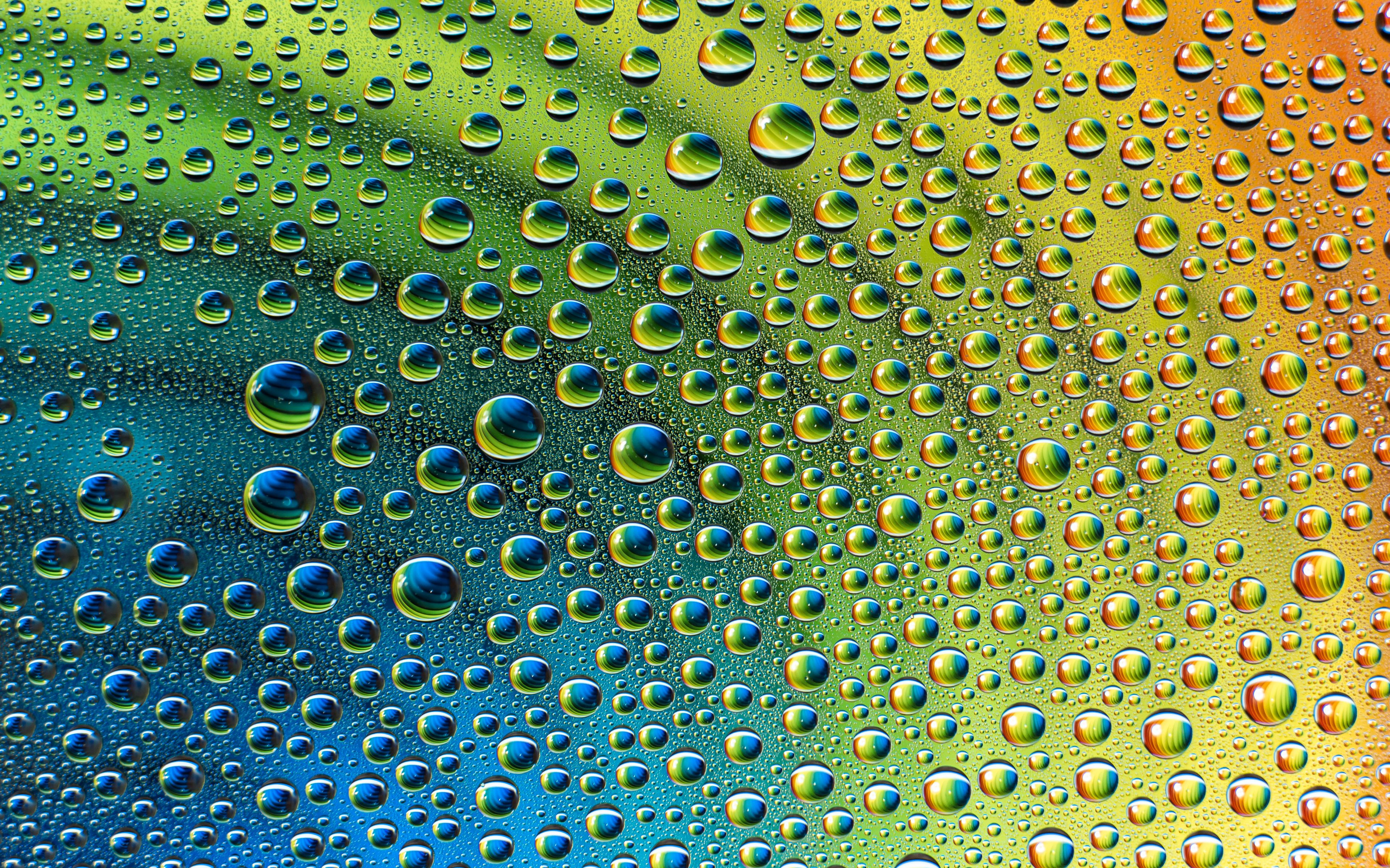 Wallpaper Drops with colored gradient