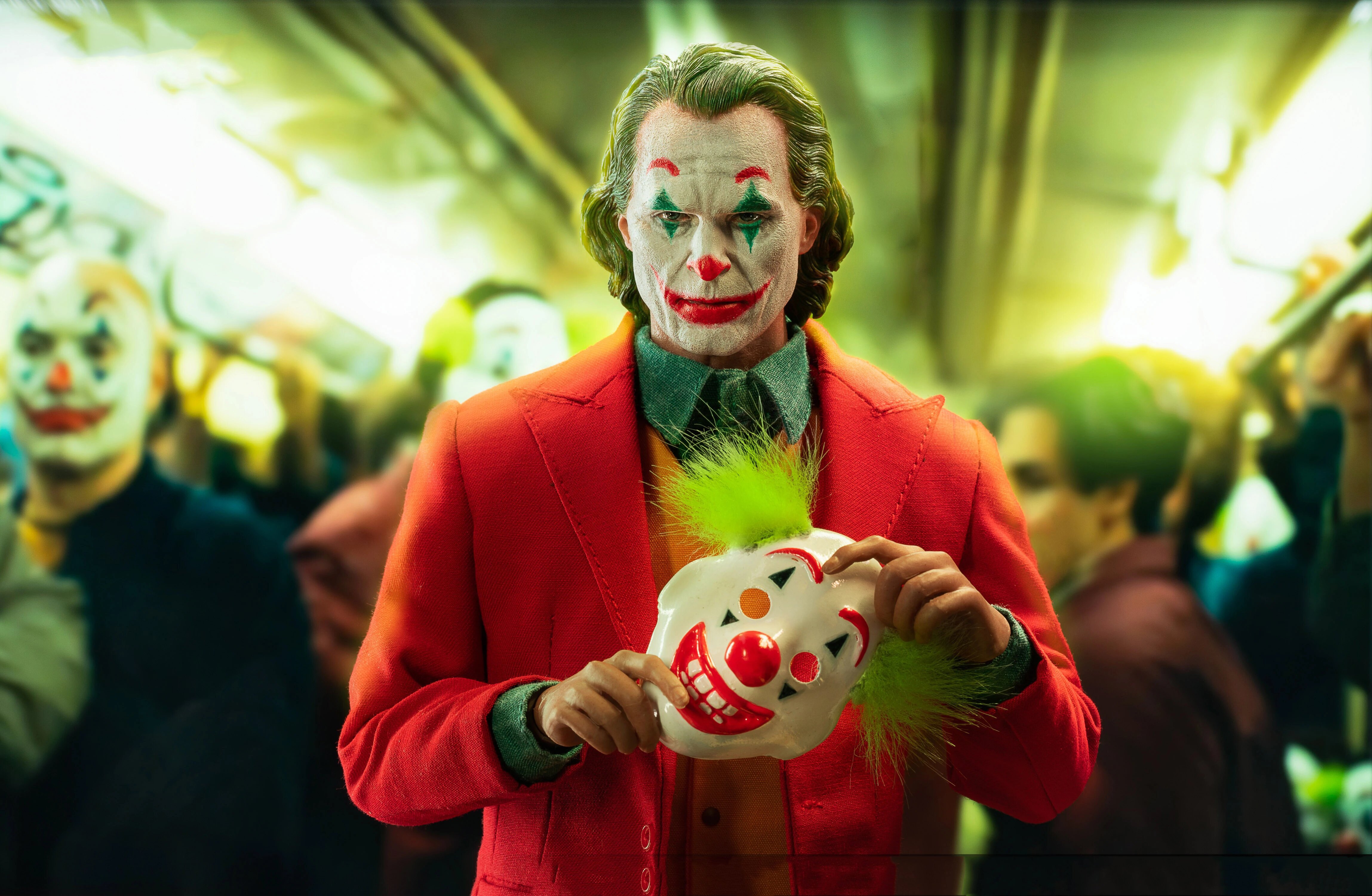 Wallpaper Joker with clown mask