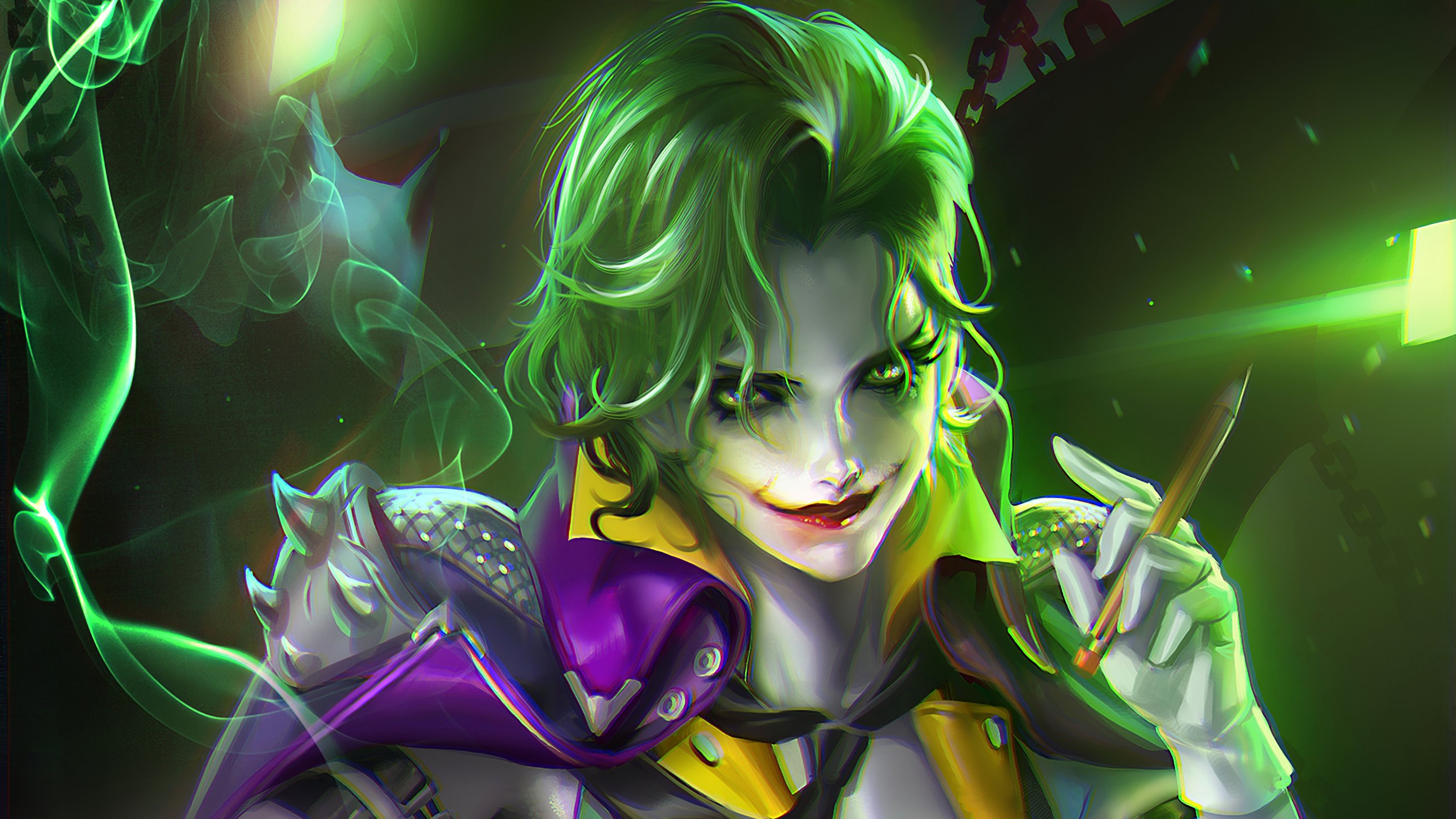 Wallpaper Joker Girl Artwork