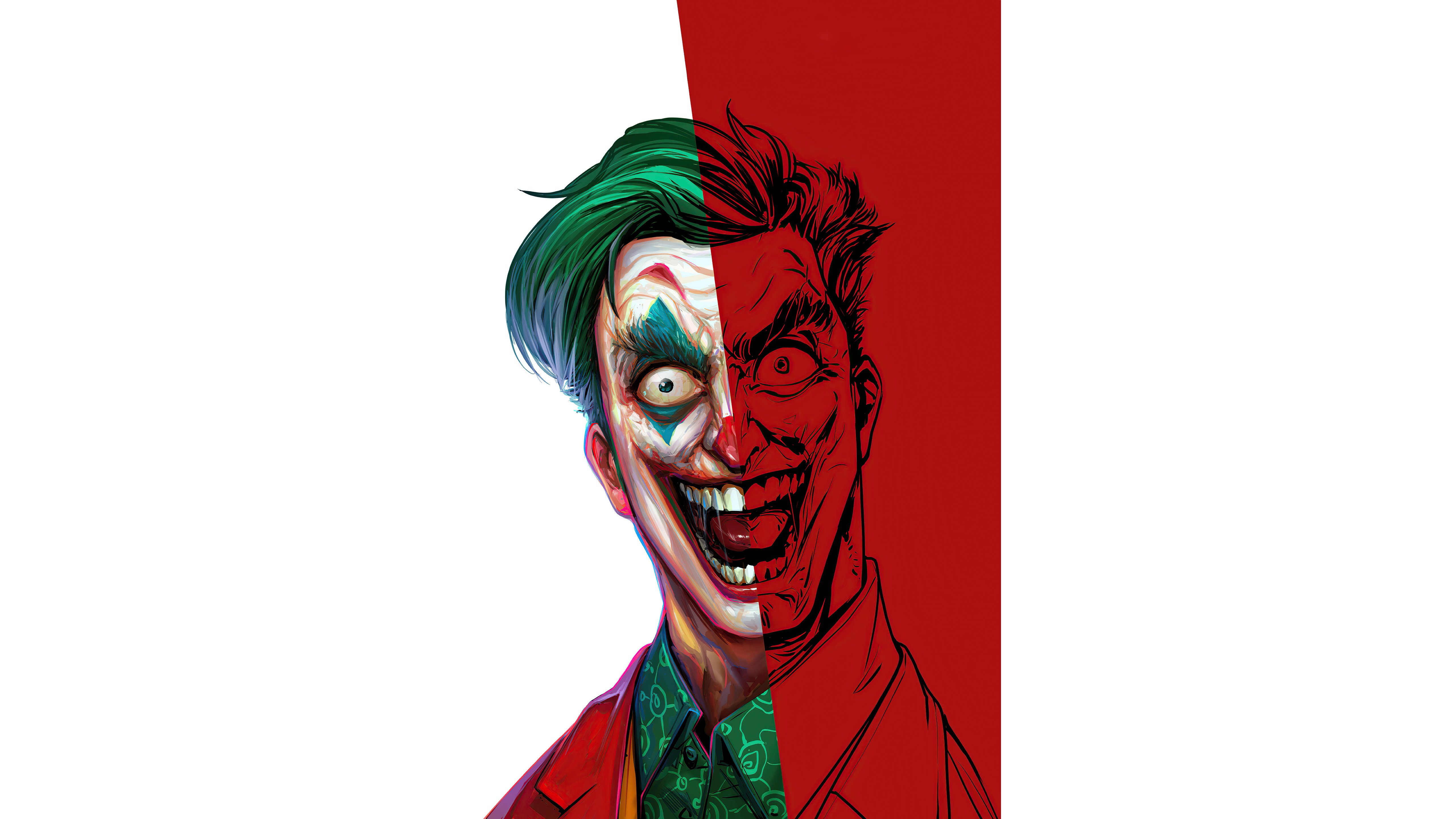 Wallpaper Joker smiling Fanart