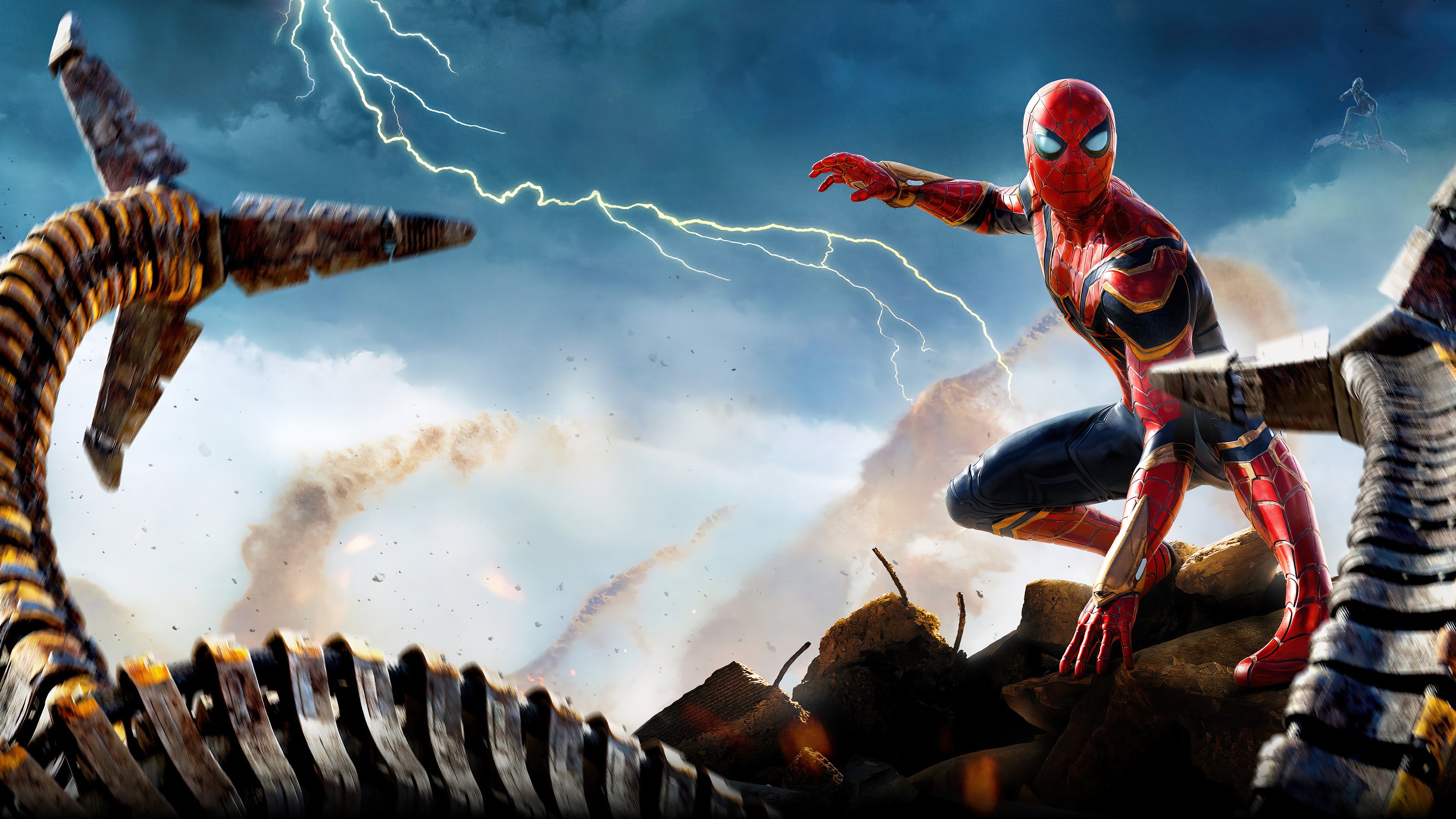 Wallpaper Spider Man vs Octopus