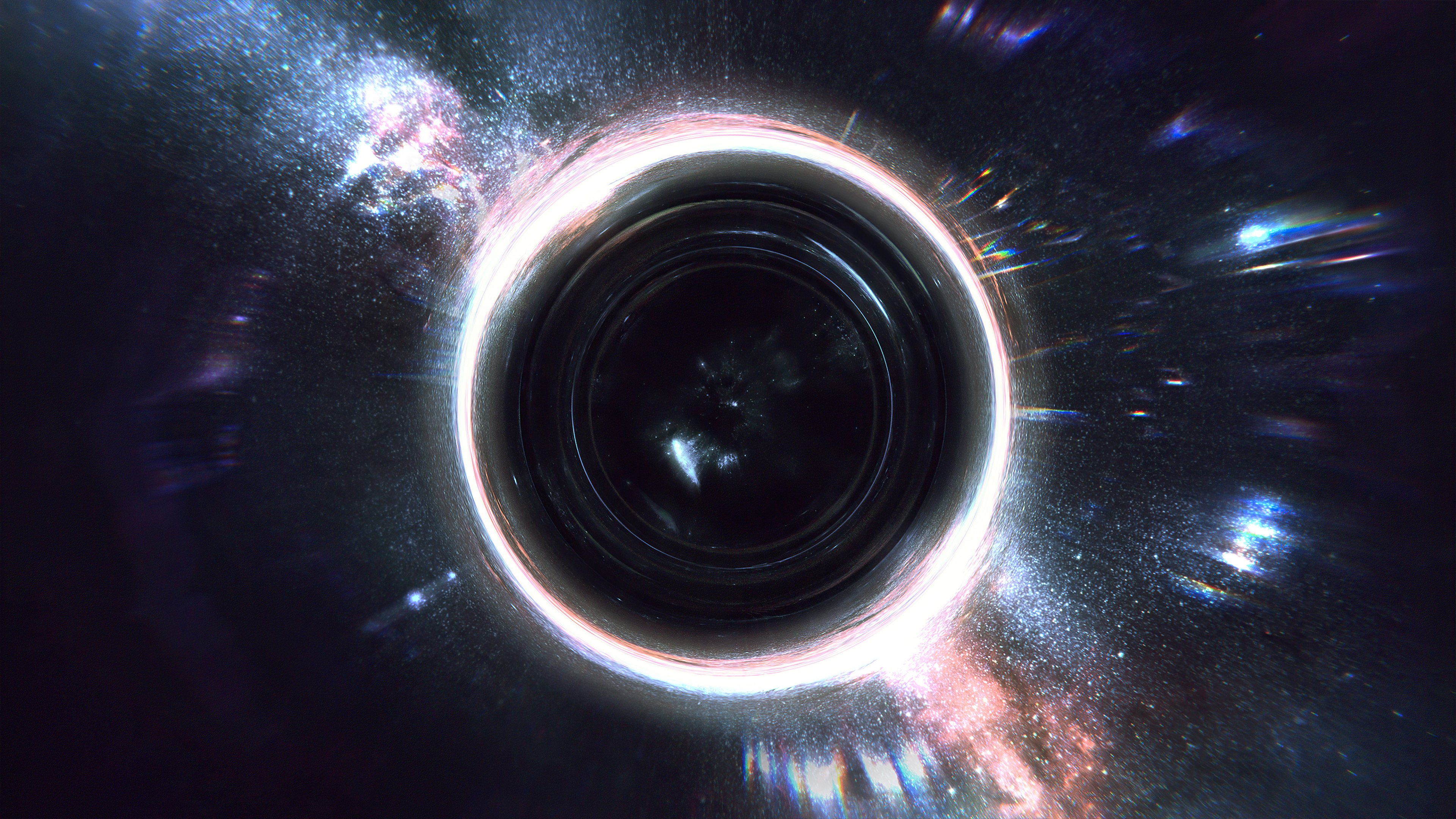 Wallpaper Black Hole Abstract