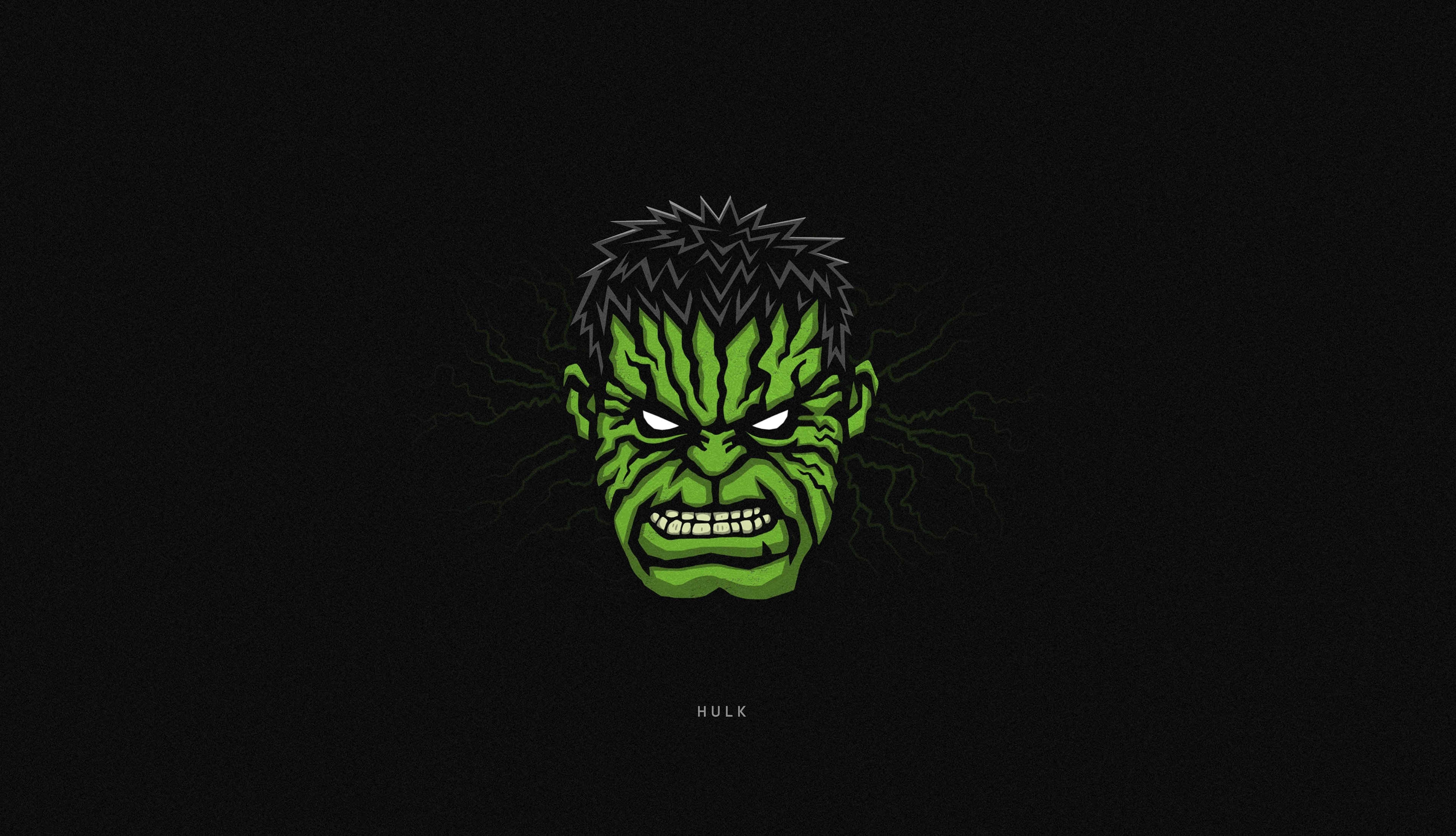 Fondos de pantalla Hulk Superhéroe Minimalista