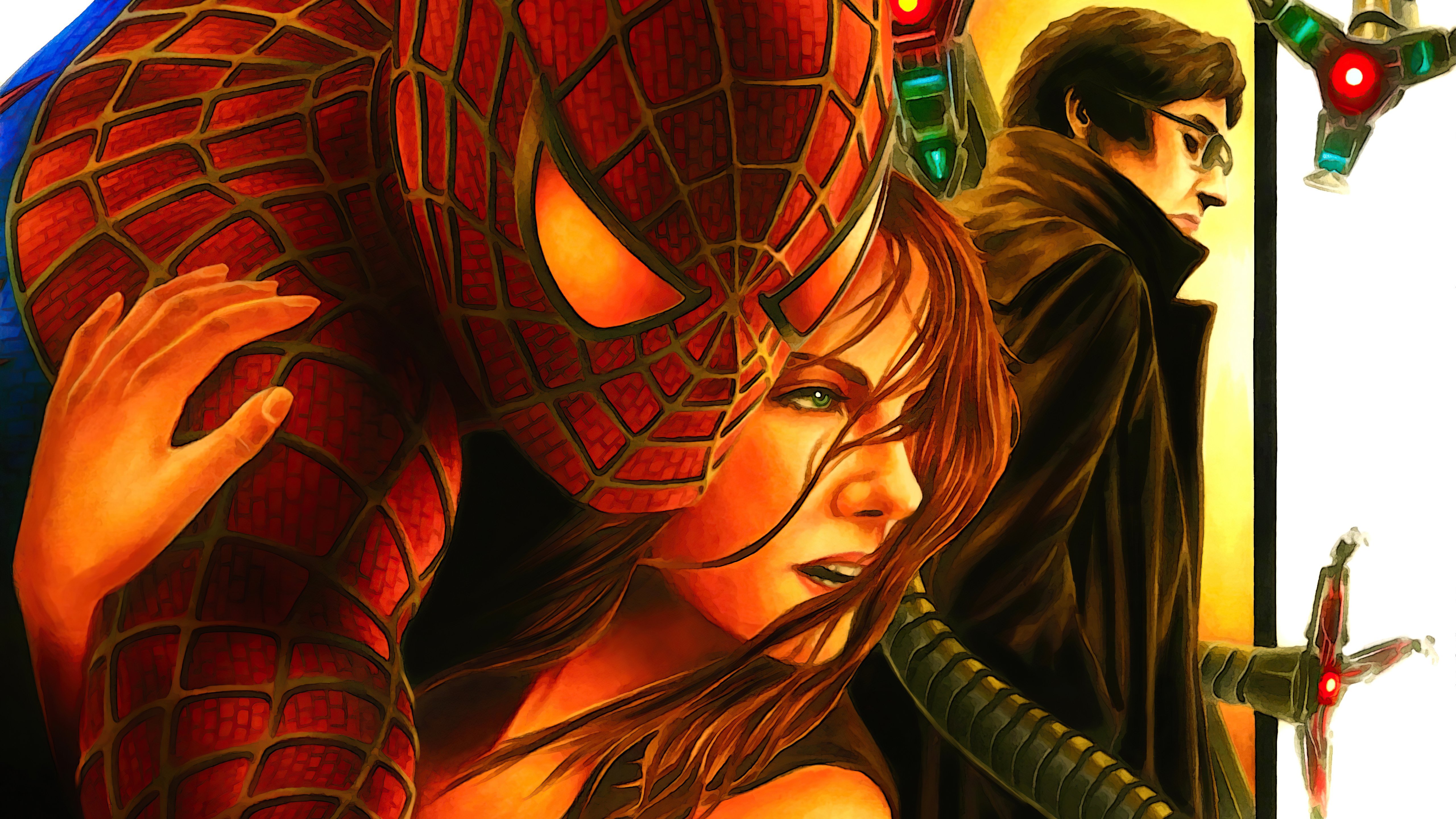 Fondos de pantalla Ilustracion dde Spider Man y Mary Jane