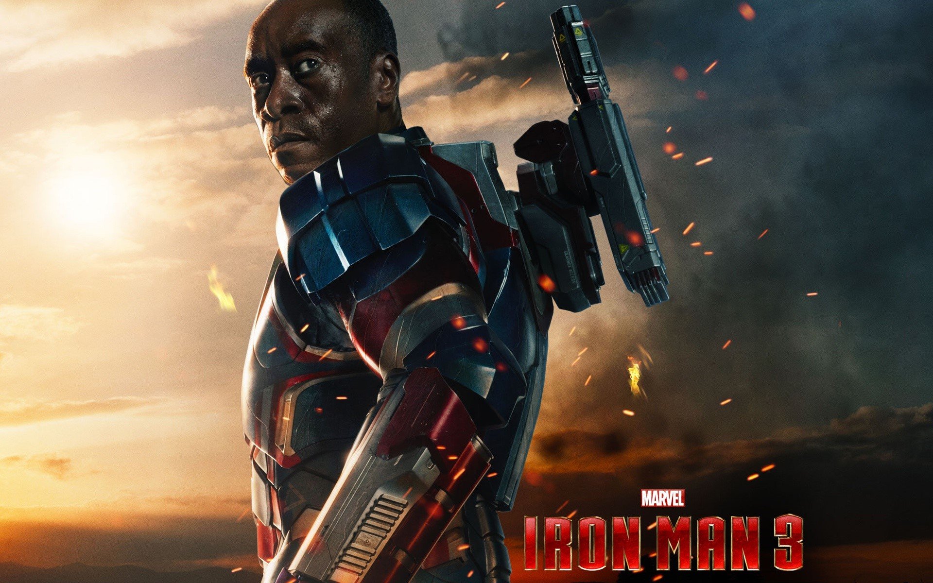 Wallpaper James Rhodes in Iron Man 3