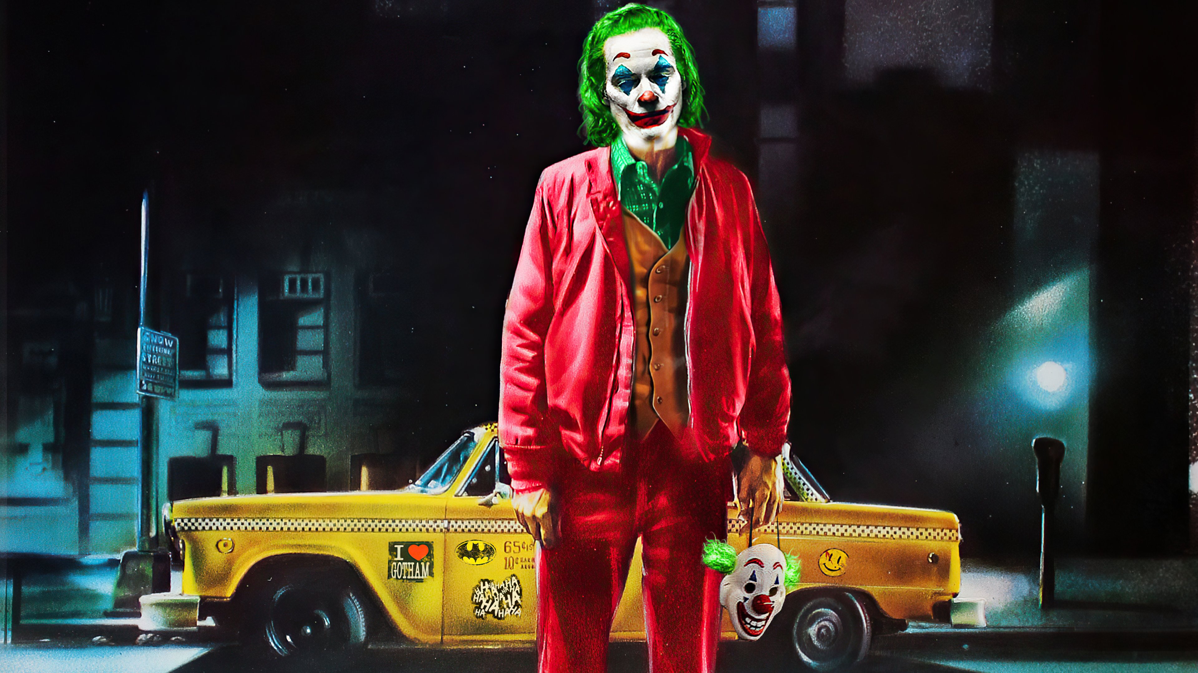 Fondos de pantalla Joker Taxi Driver