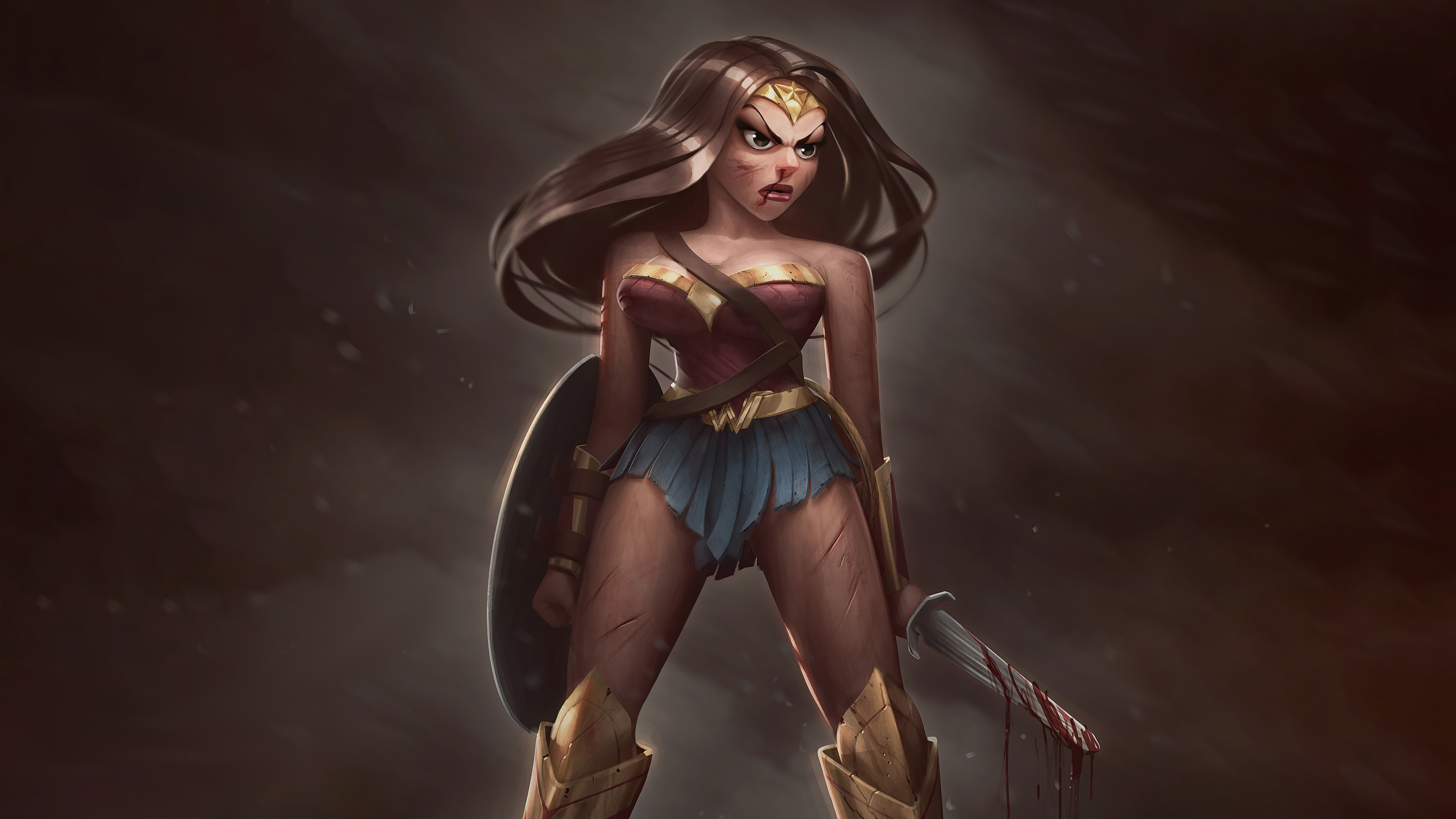 Wallpaper Wonder Woman Digital Art