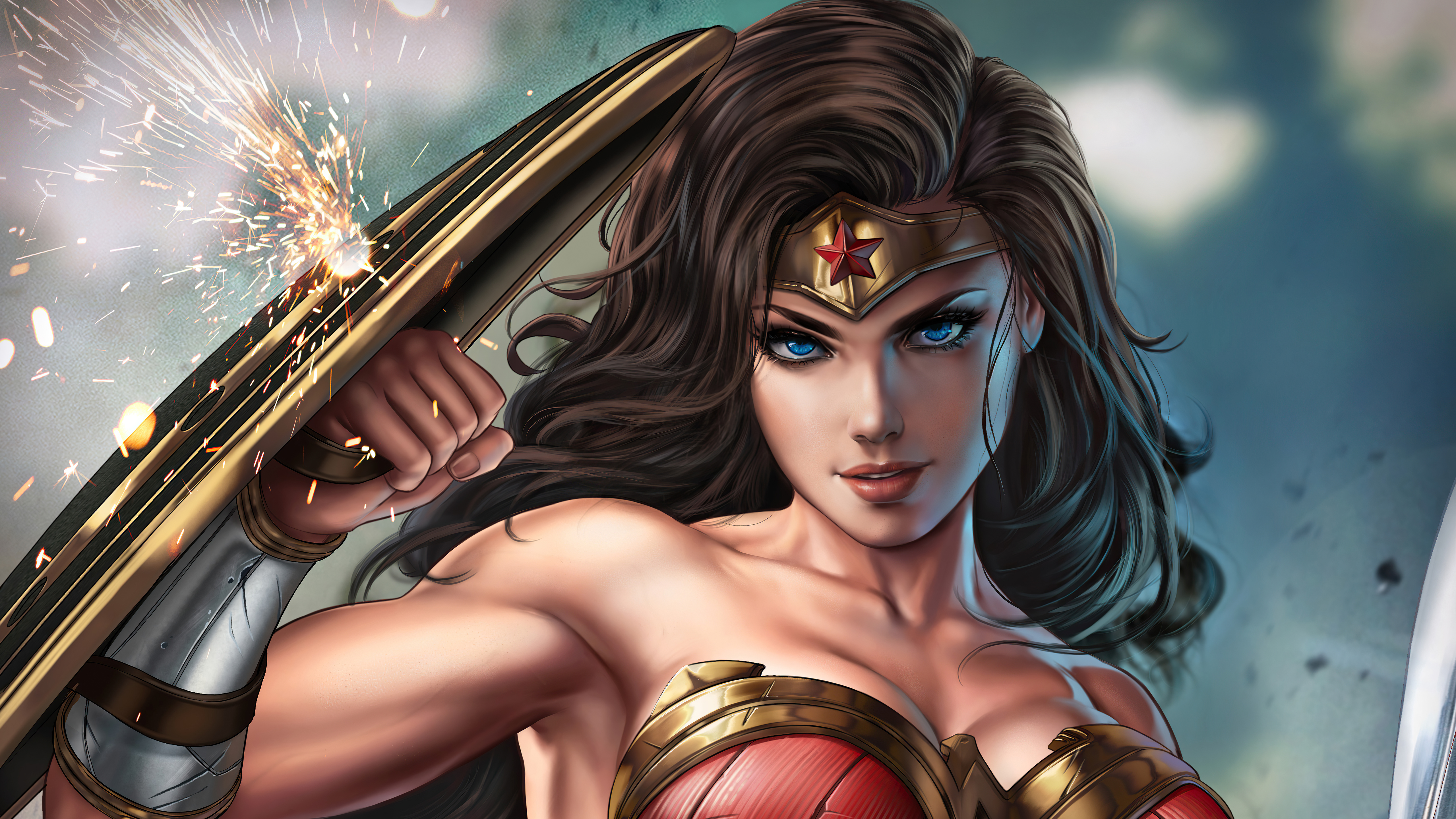 Wallpaper Wonder Woman Digital Art