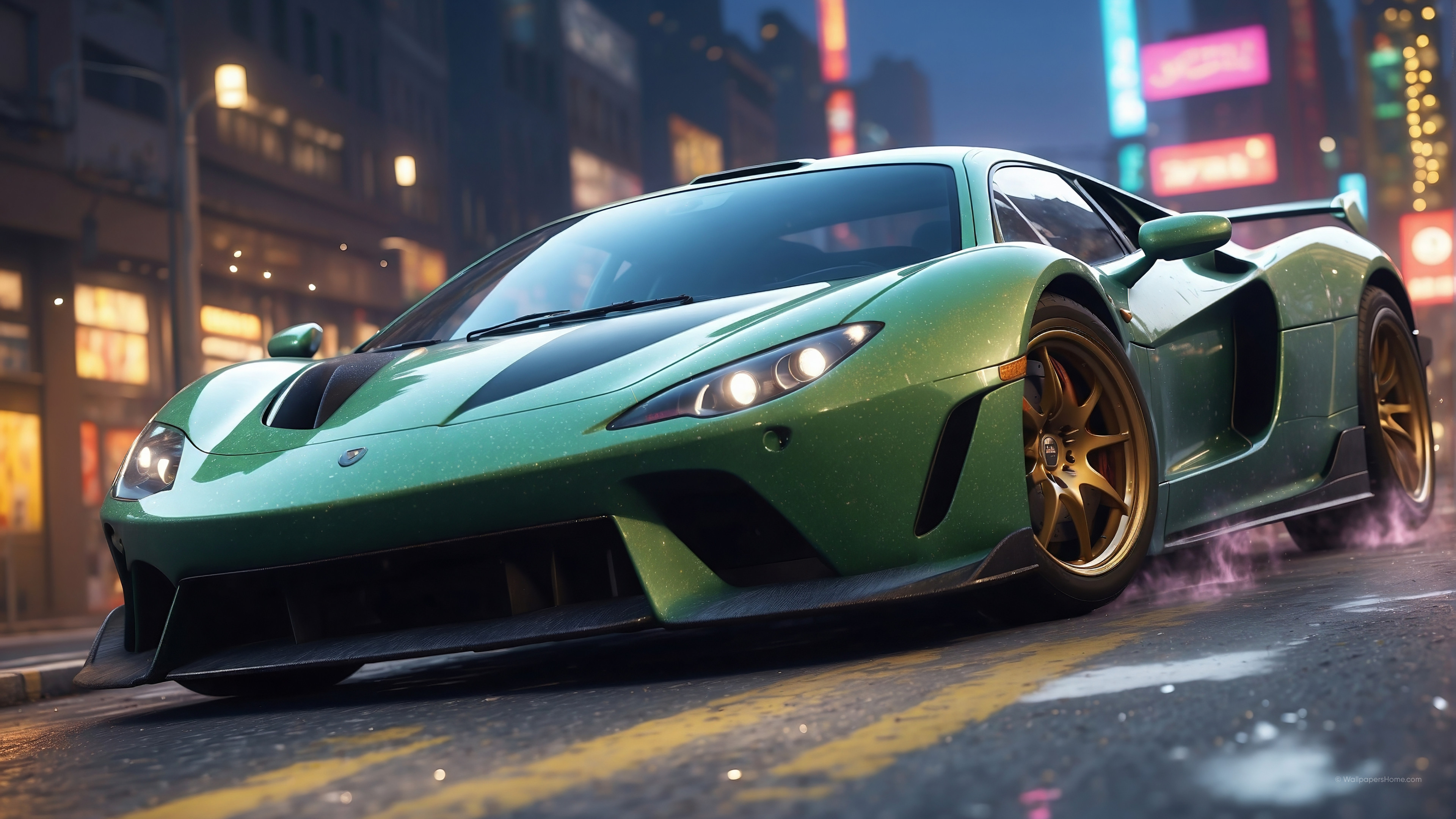 Fondos de pantalla Green Lamborghini