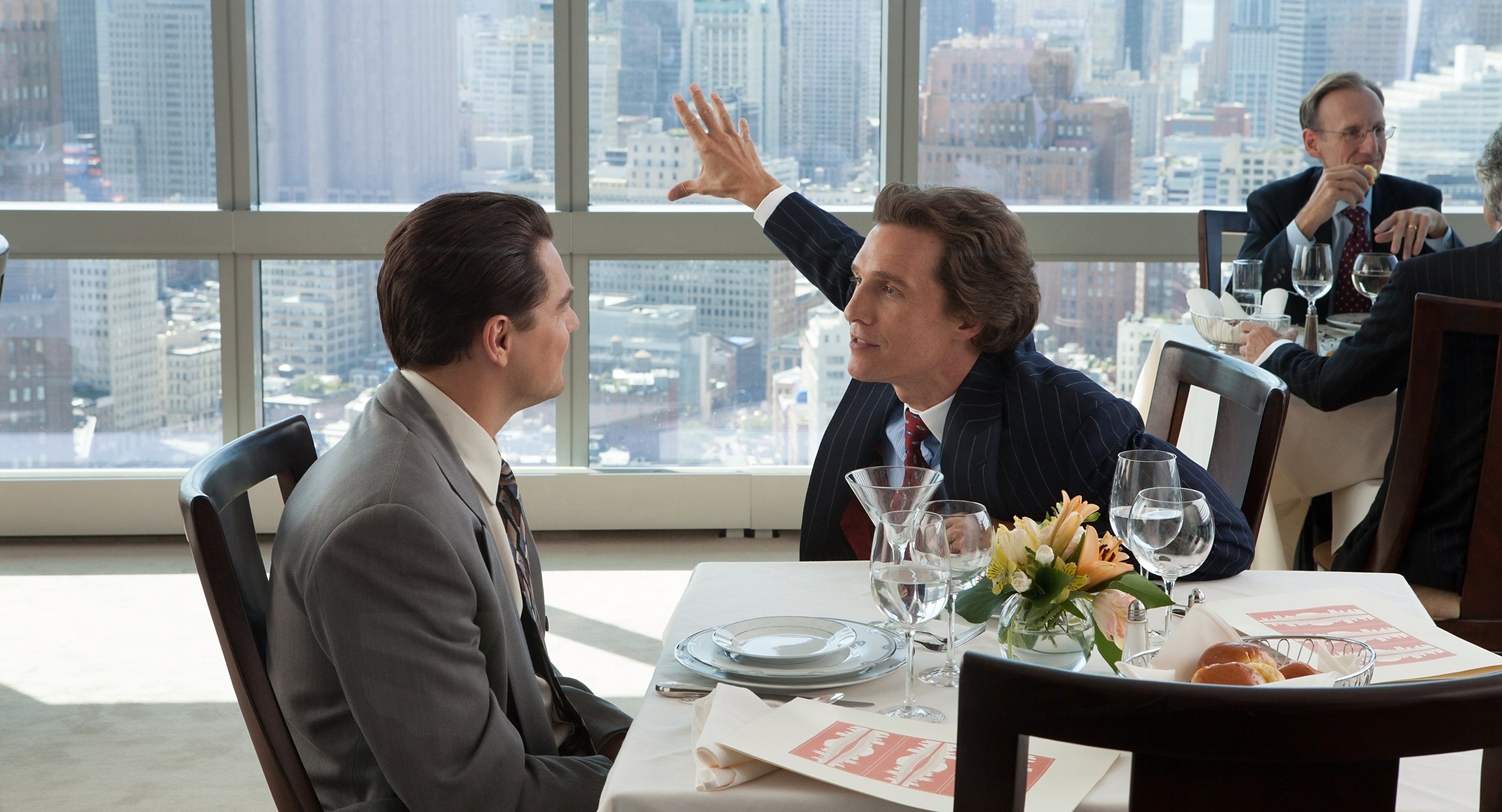 Wallpaper Leonardo DiCaprio and Matthew McConaughey in The Wolf of Wall Street