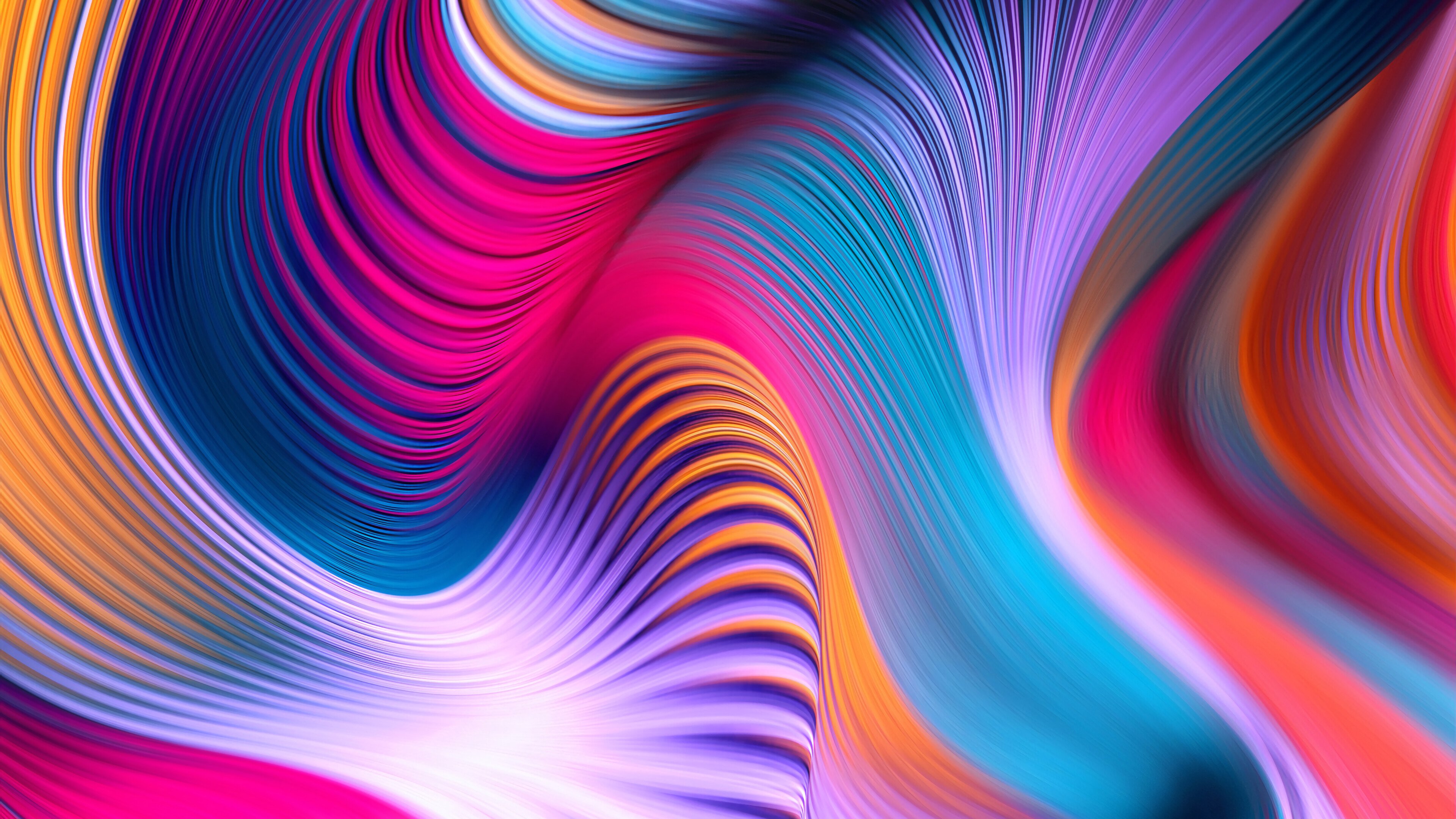 Fondos de pantalla Lineas en ondas coloridas