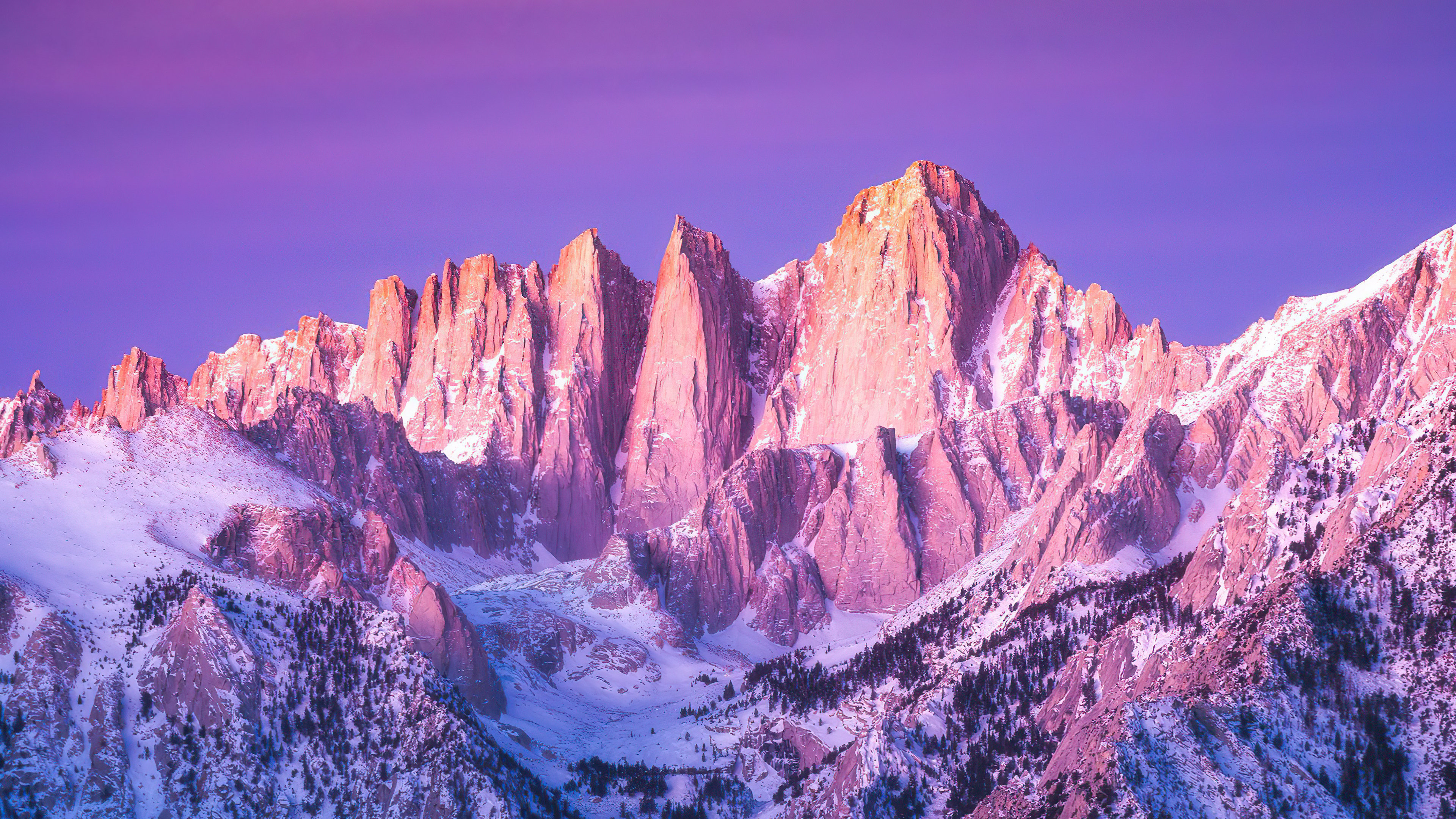 Wallpaper Peaks of mountains
