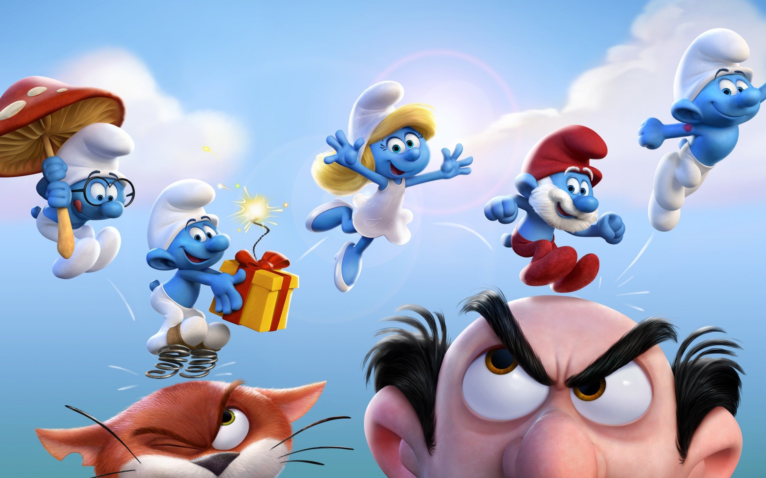 Wallpaper The Smurfs: the lost people