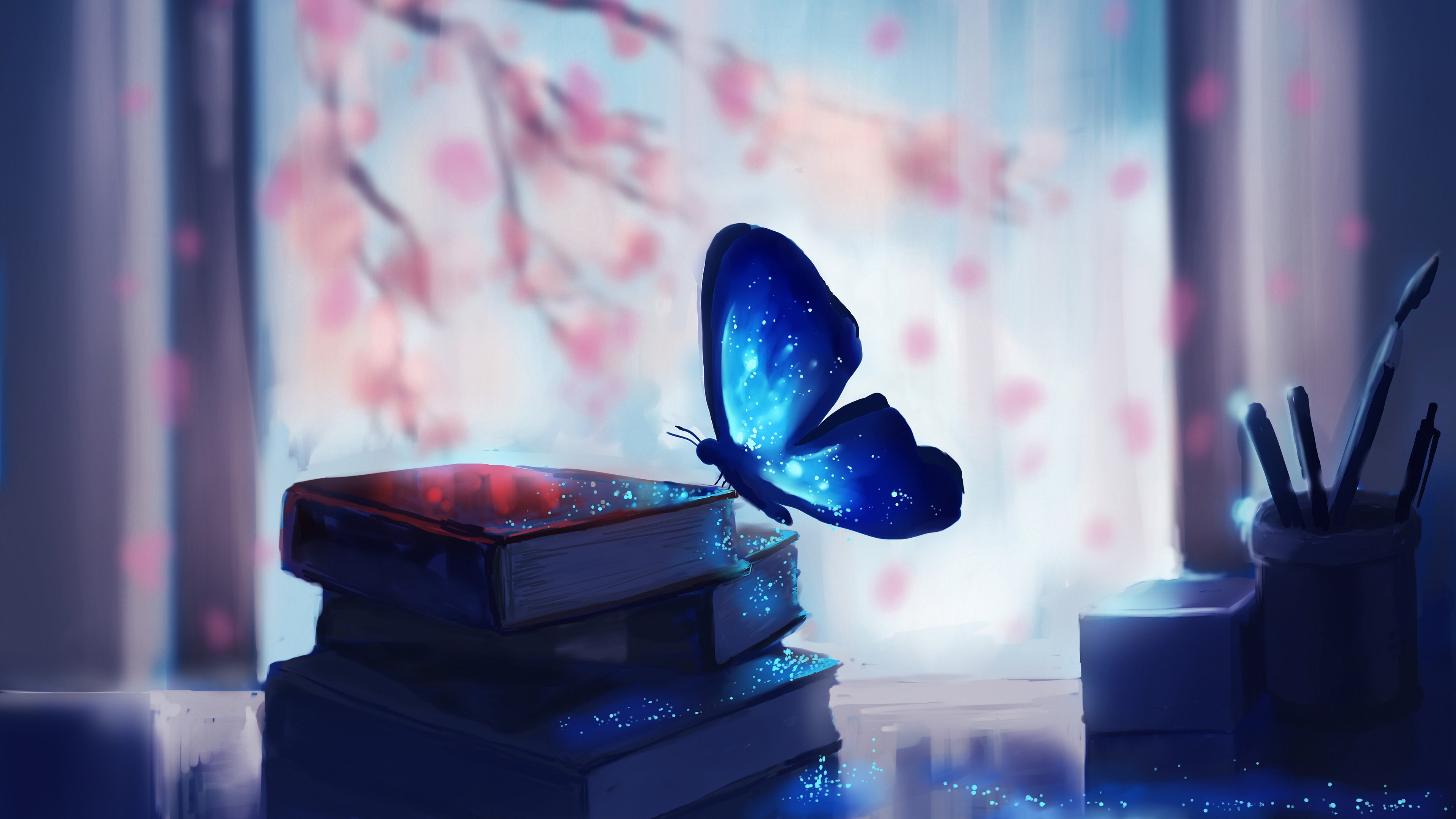 Fondos de pantalla Mariposa azul