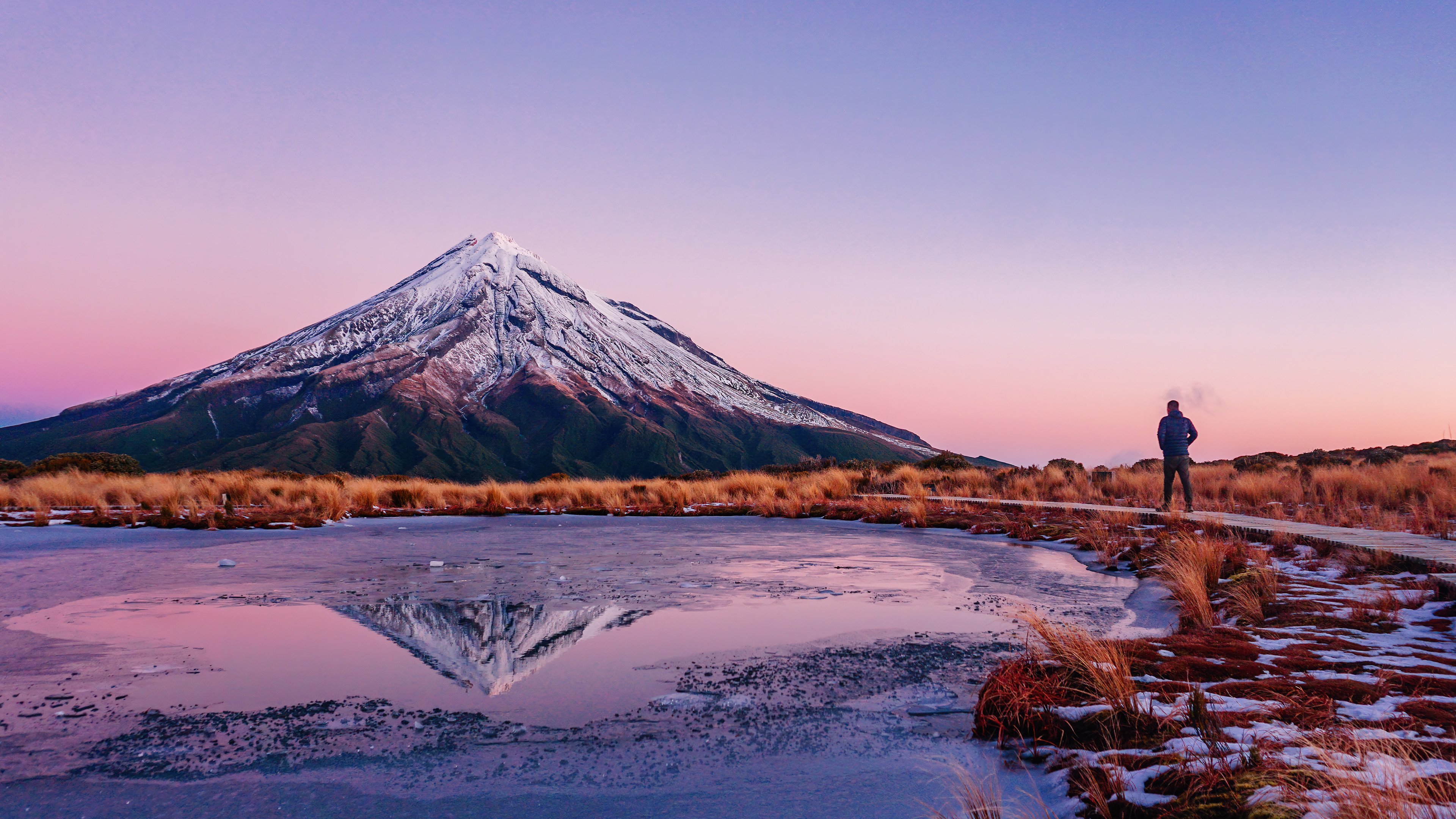 Fondos de pantalla Monte Taranaki en Nueva Zelanda
