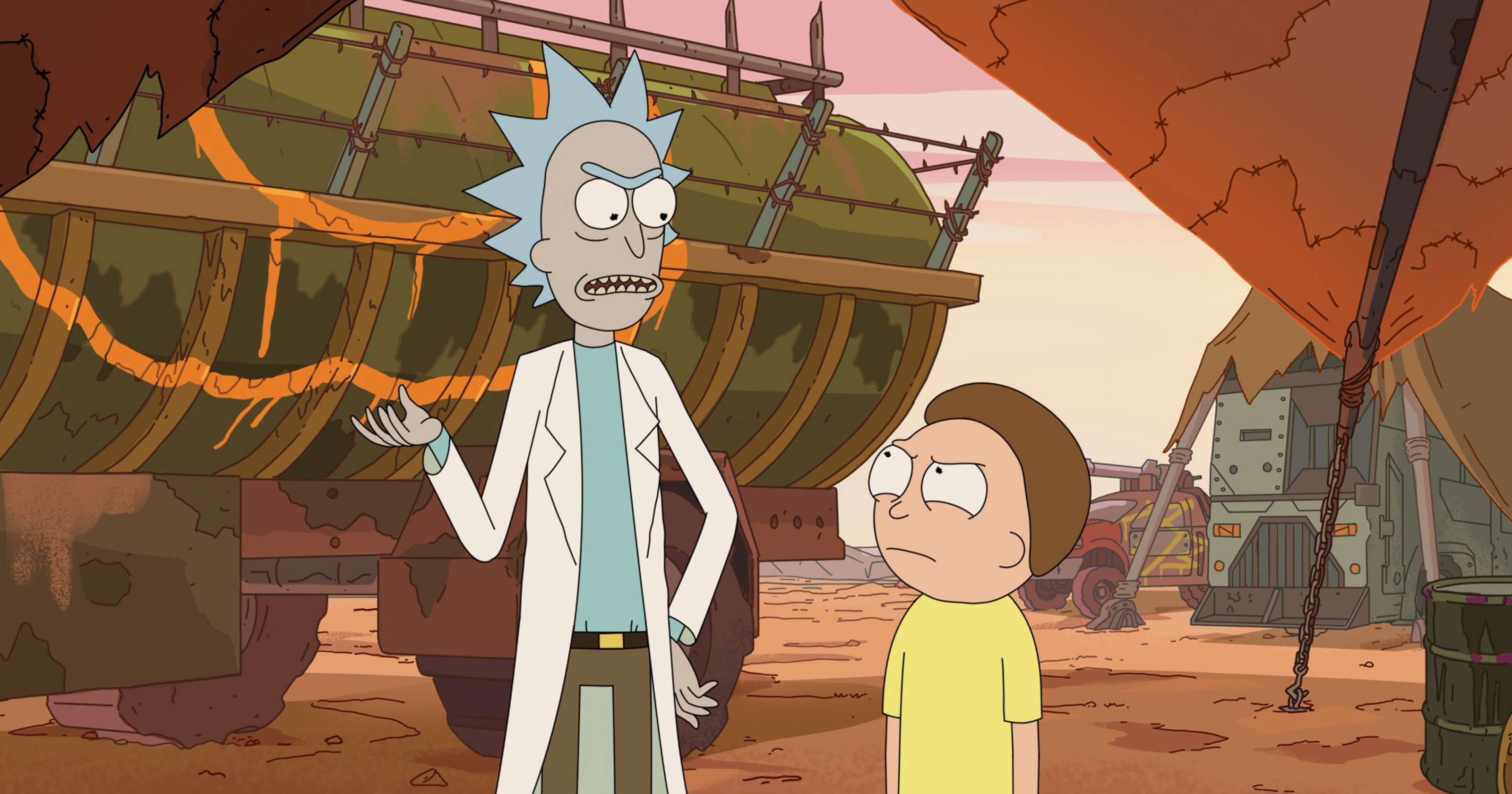 Fondos de pantalla Morty enojado con Rick