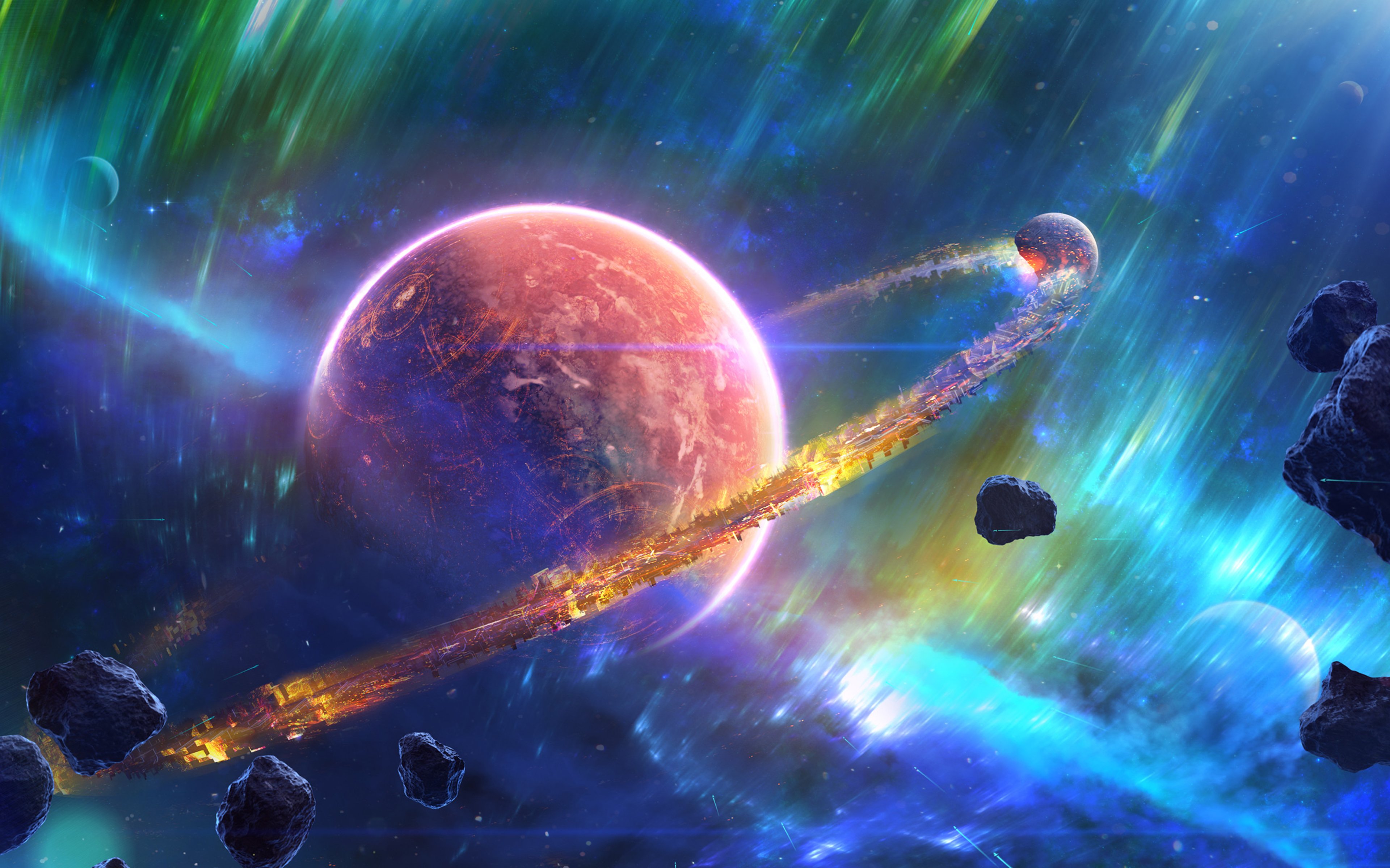 Fondos de pantalla Nébula en planetas