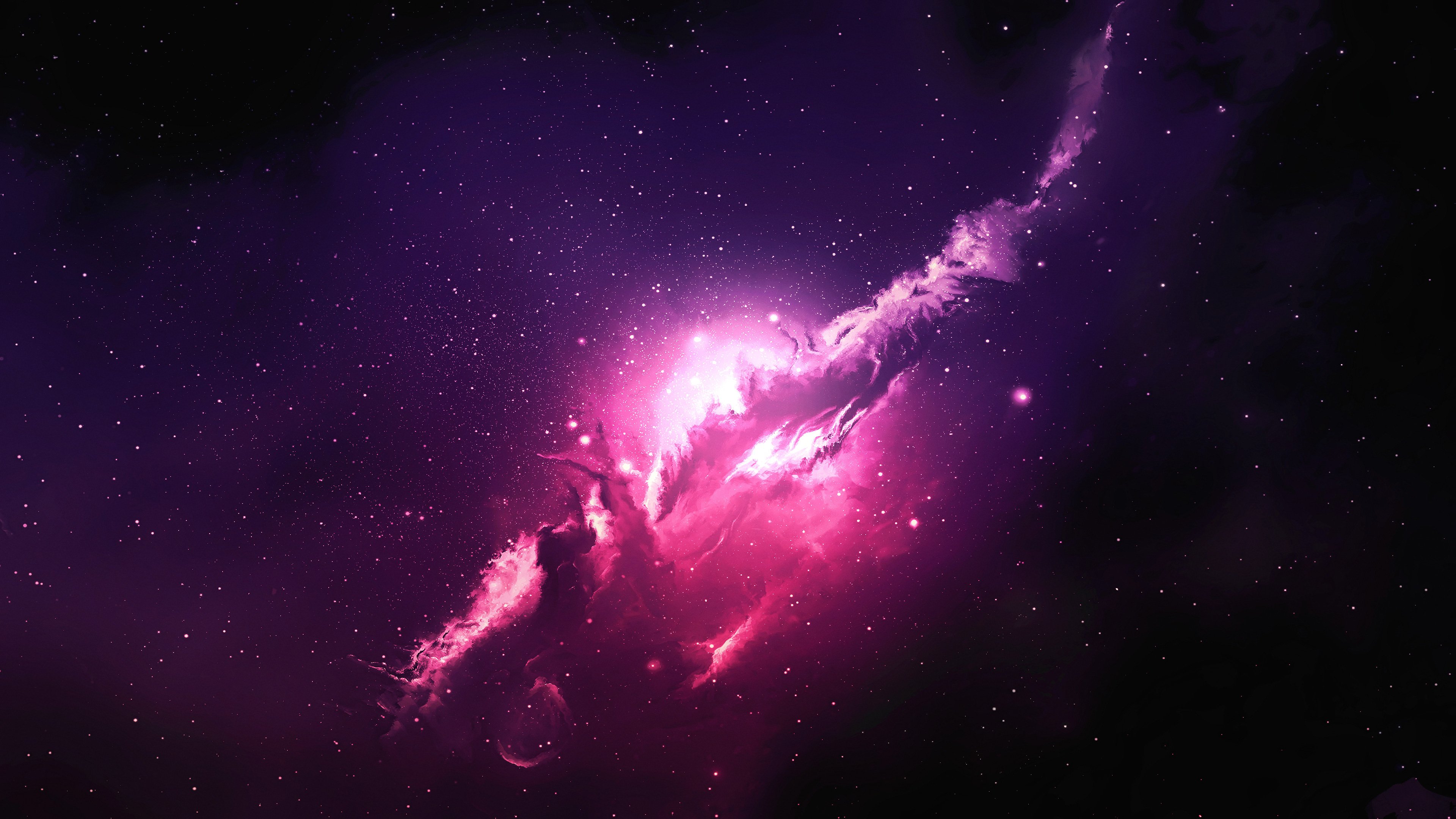 Wallpaper Pink Nebula in the Universe