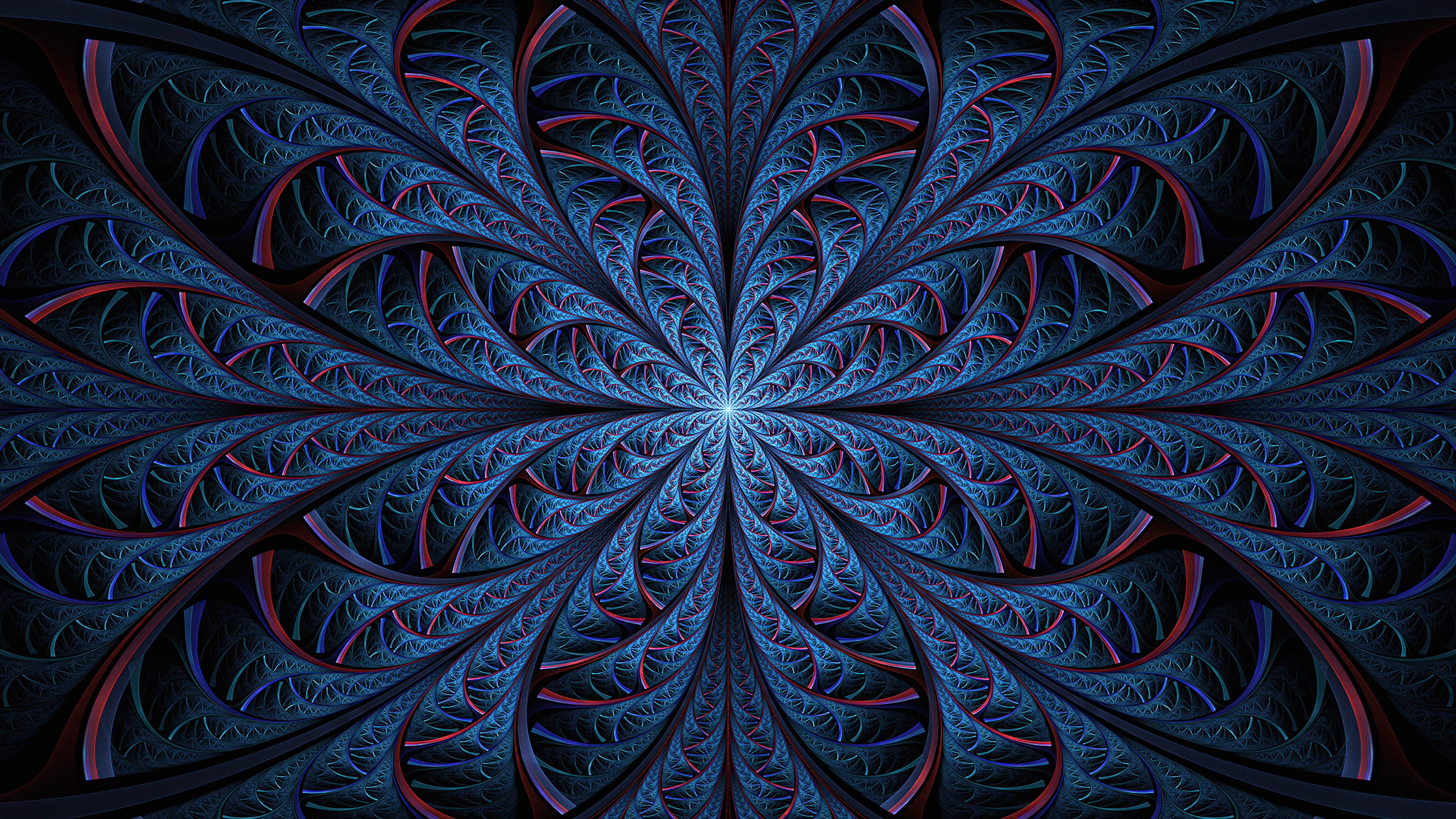 Wallpaper Night blue Spiral