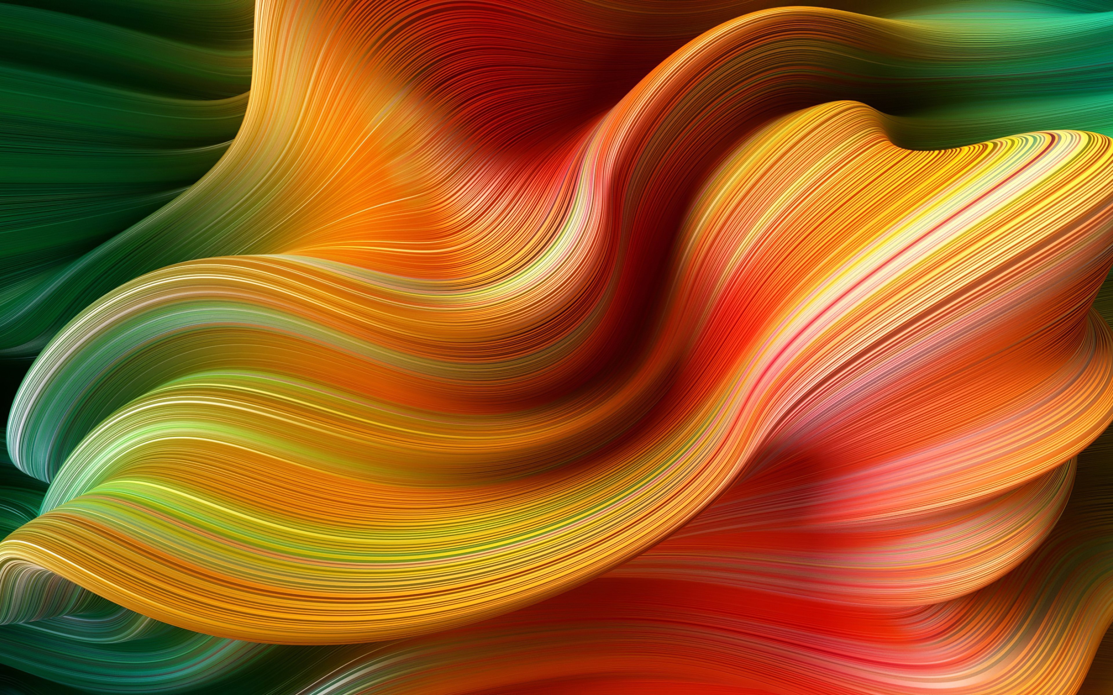 Wallpaper Waves of colors