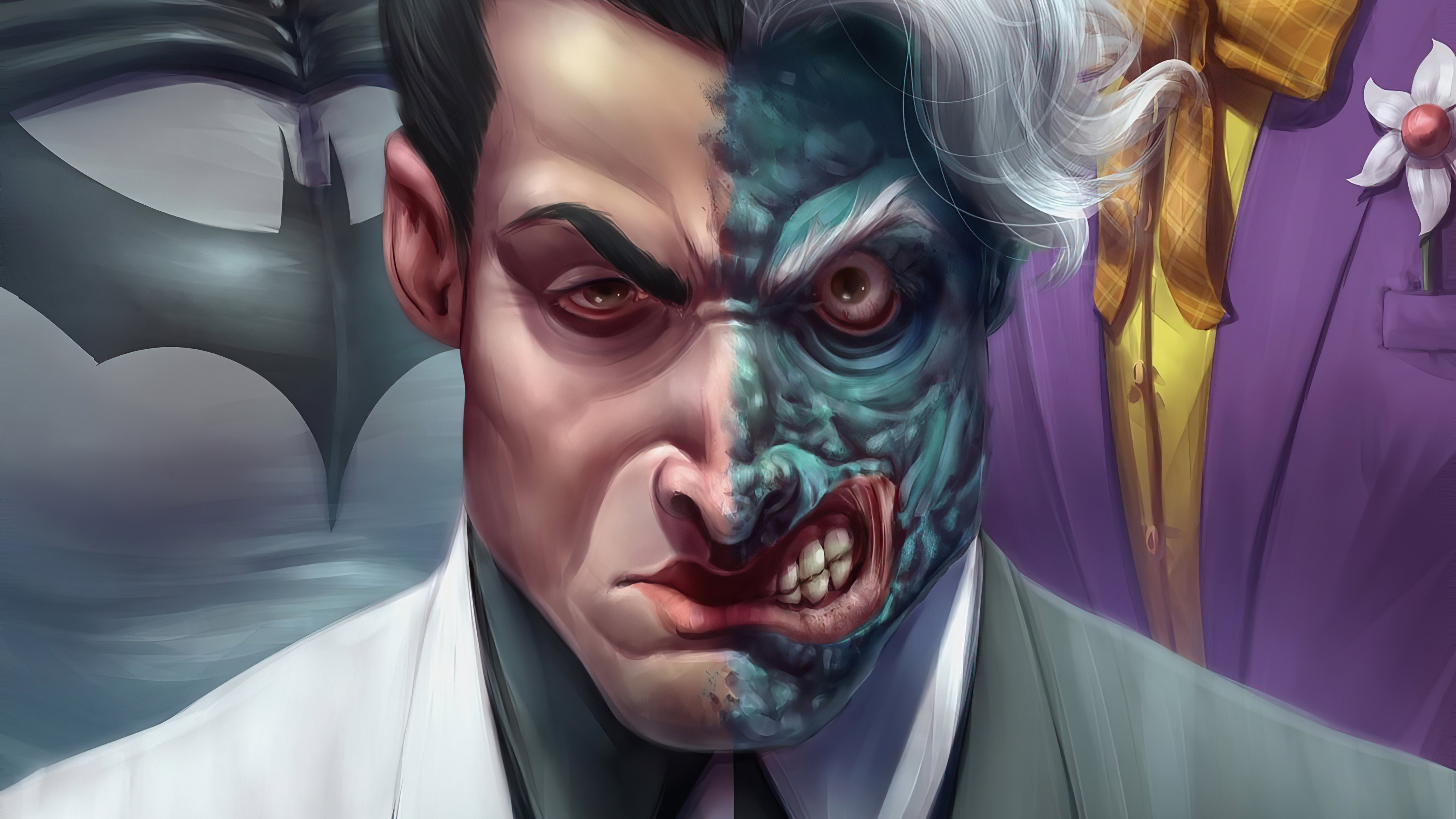 two face character wallpaper, dc comics, two face, dos caras wallpapers.