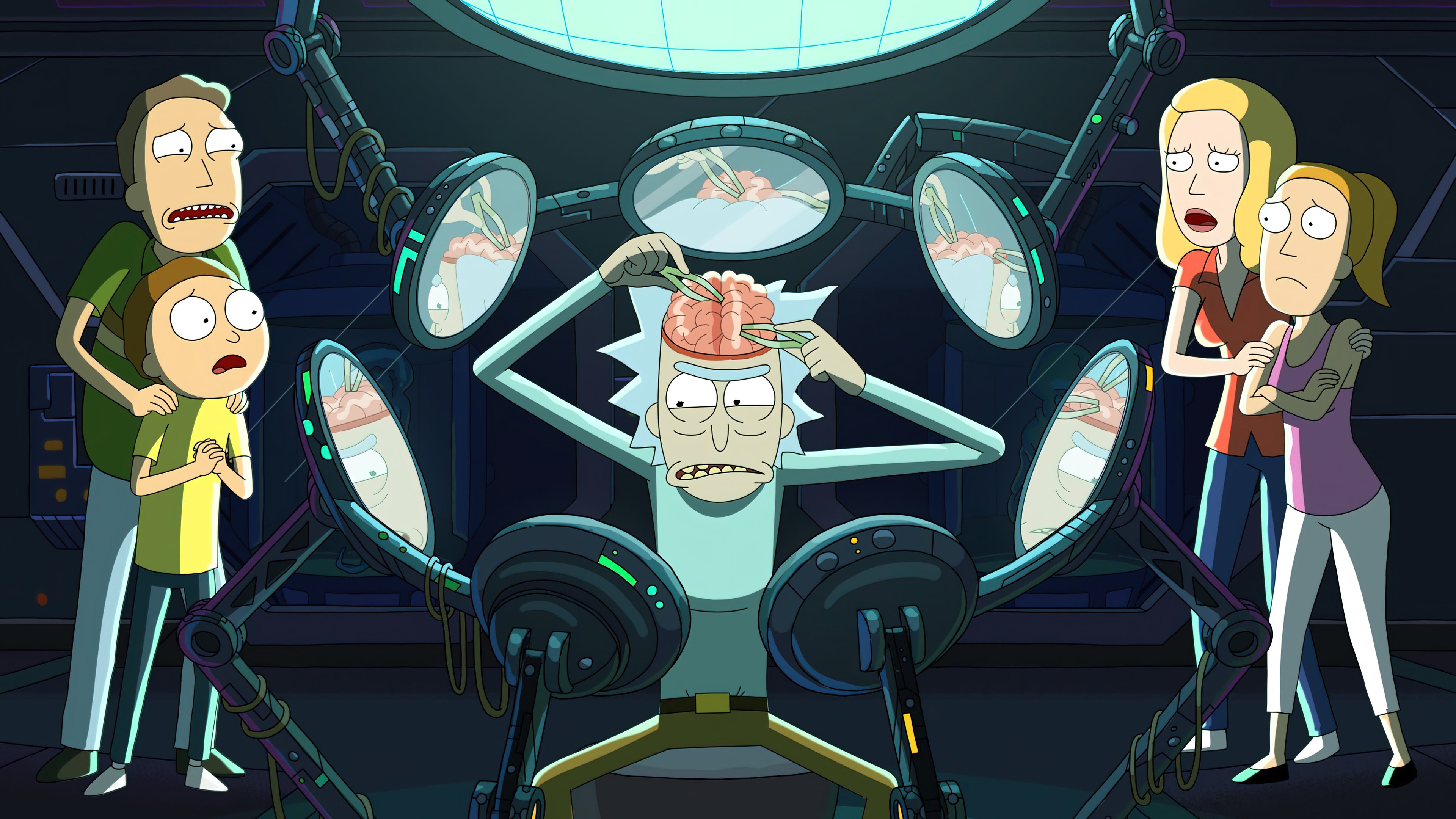 Fondos de pantalla Personajes asustados Rick and Morty