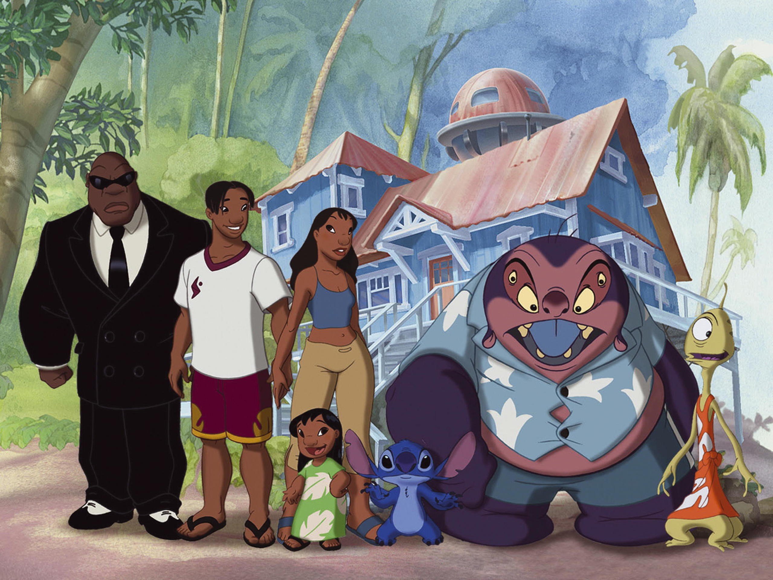 Wallpaper Characters of Lilo and Stitch. 