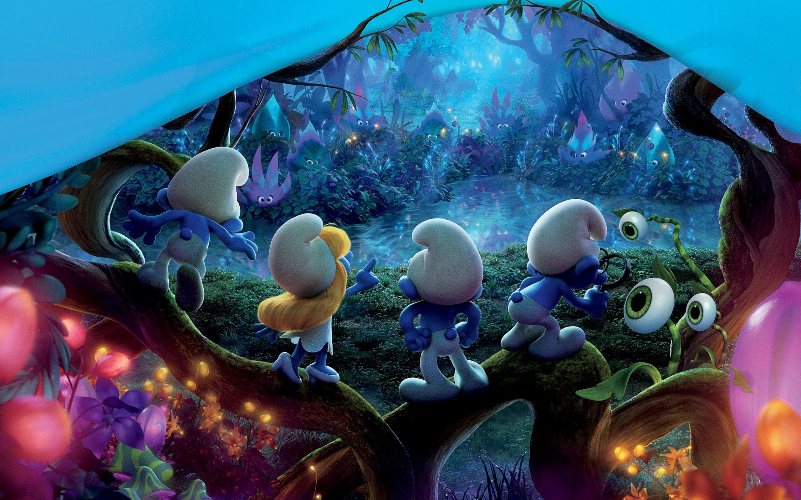 Wallpaper Smurfs The lost town