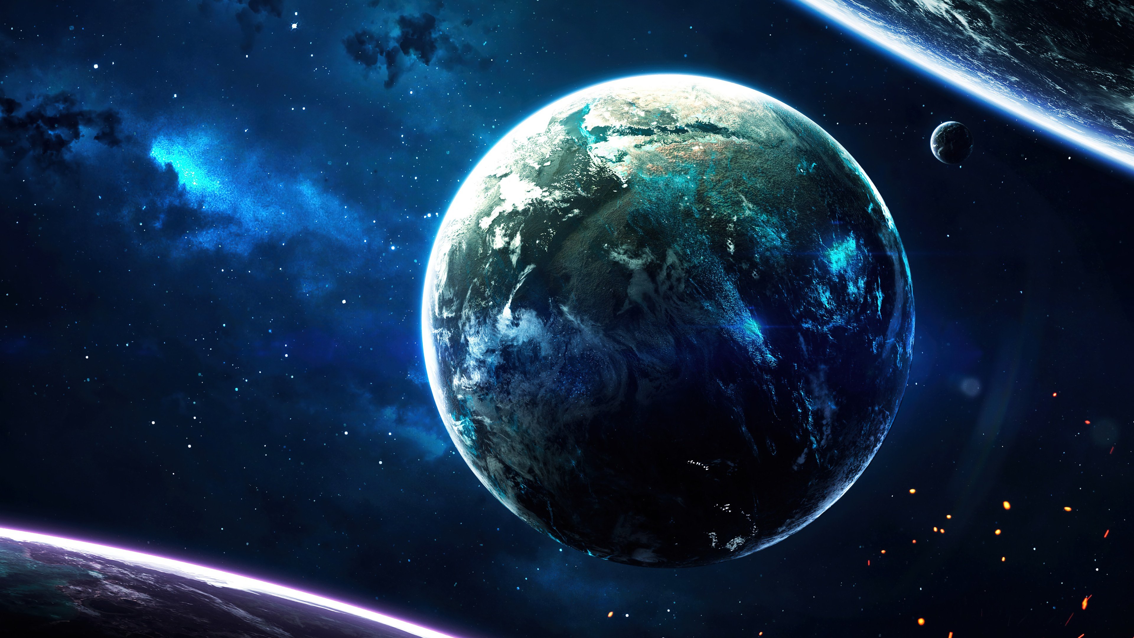 Wallpaper Planets in space