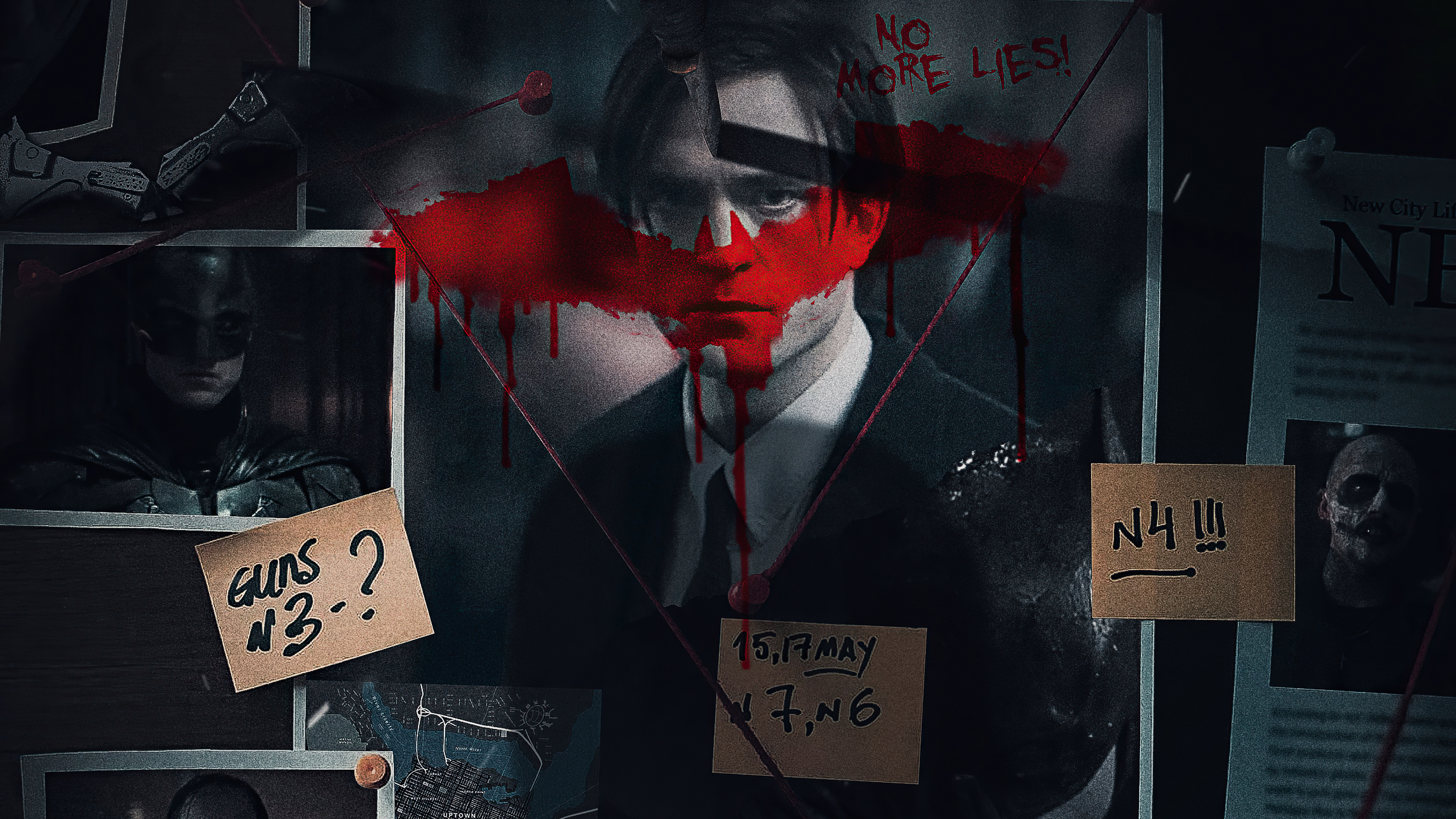 Fondos de pantalla Poster de The Batman Robert Pattinson