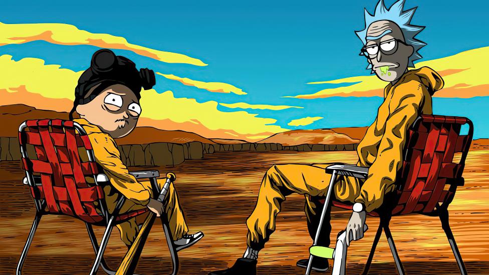 Rick y Morty como Breaking Bad Fondo de pantalla 4k Ultra HD ID:5441
