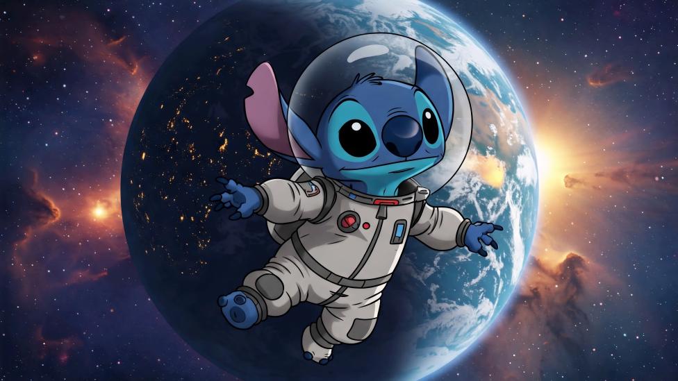 Stitch Astronauta en el Espacio Fondo de pantalla 4K ID:13210