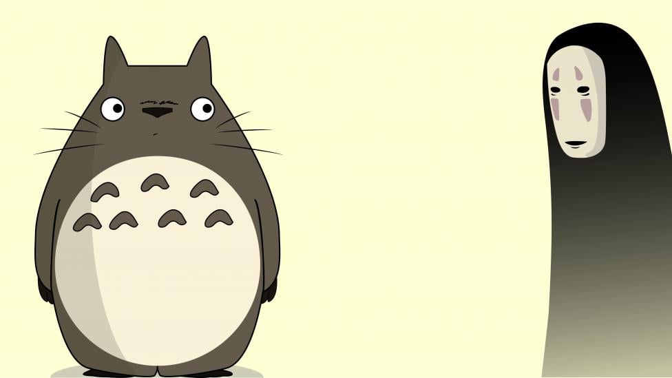 Totoro Y Kaonashi No Face From Spirited Away Anime Wallpaper Id 5035